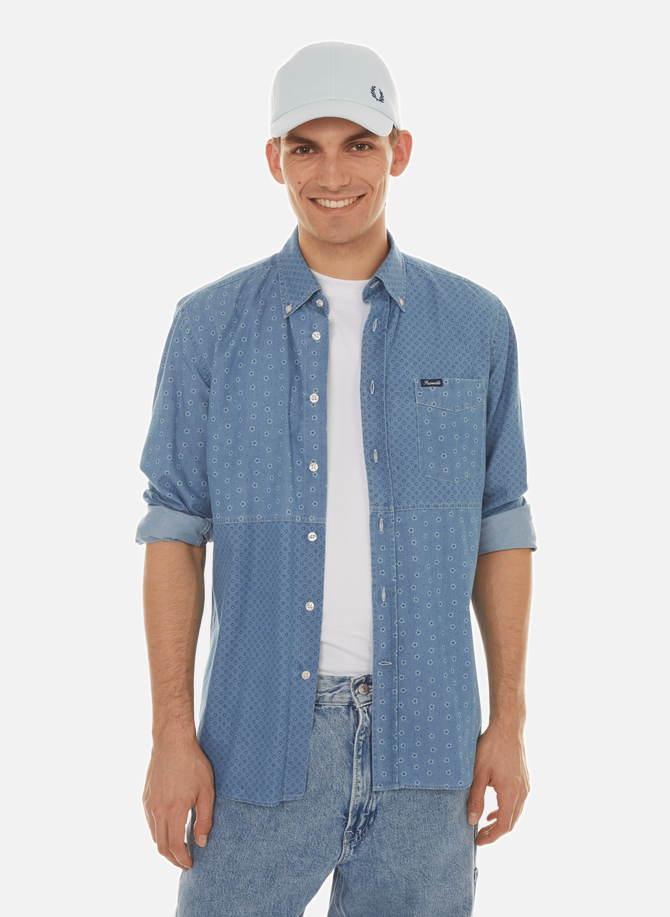 Patterned cotton shirt FACONNABLE