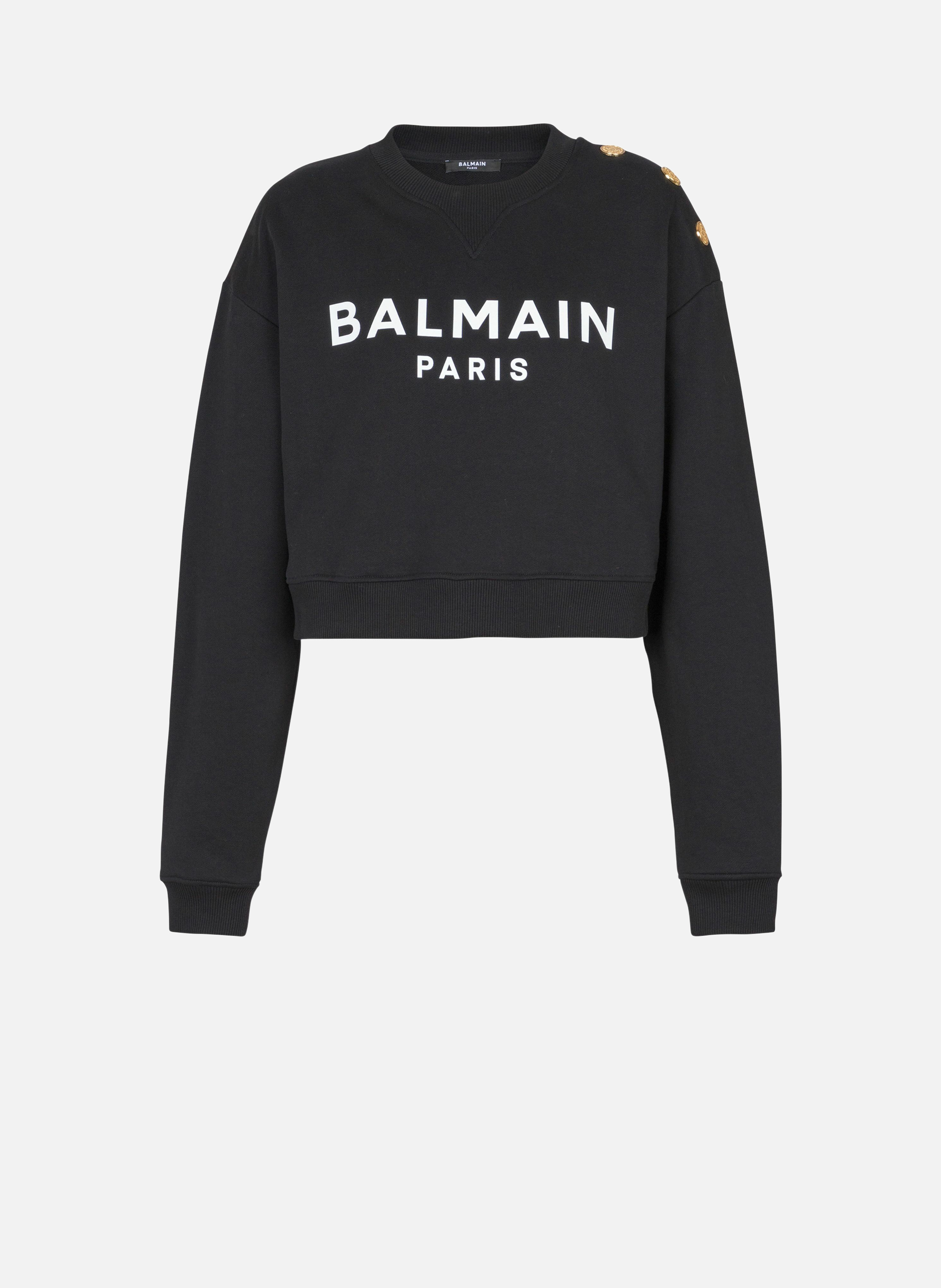 Sweatshirt imprimé balmain paris BALMAIN Noir