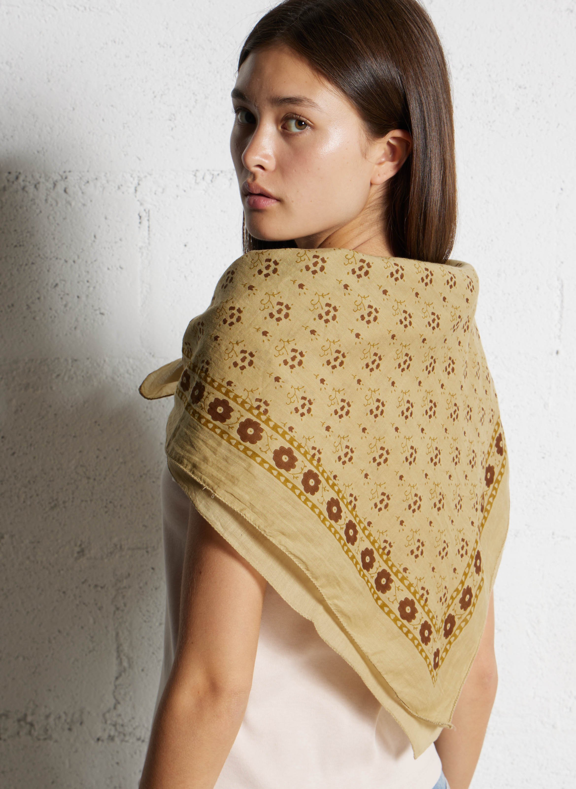 Foulard imprimé SOEUR Beige