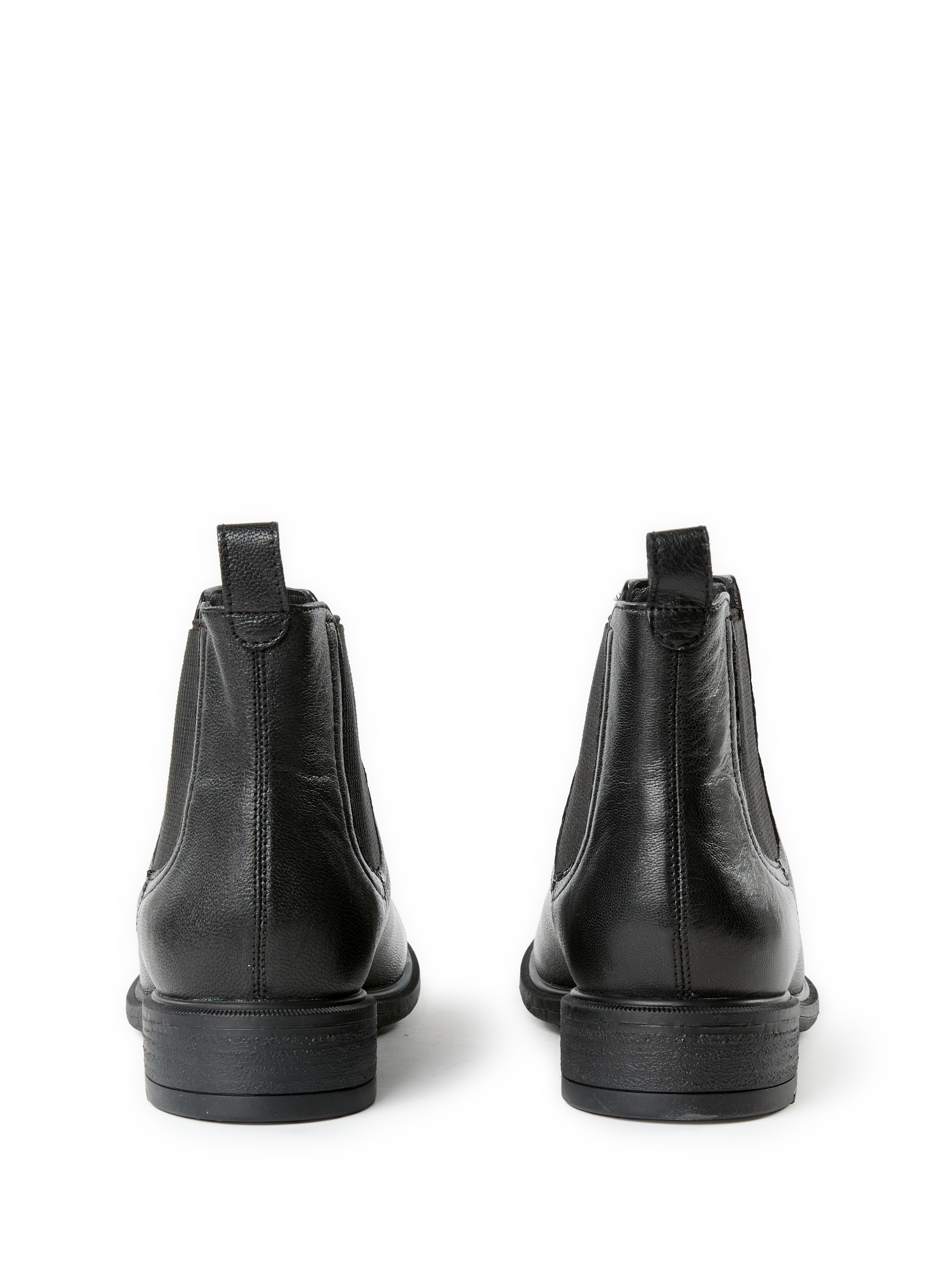 Mixed leather ankle boots GEOX Black