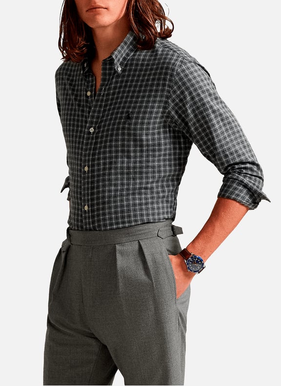American collar cotton shirt Grey by POLO RALPH LAUREN POLO RALPH LAUREN American collar cotton shirt Grey