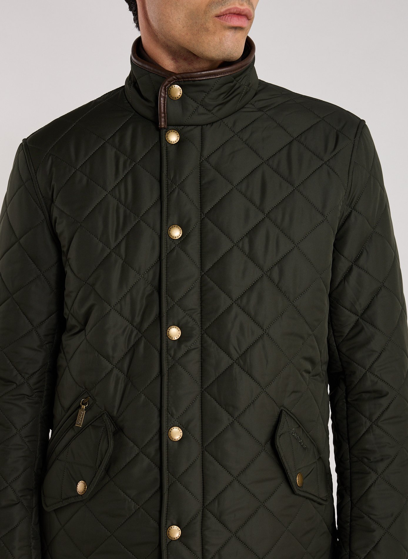 Blouson droit col montant BARBOUR Vert