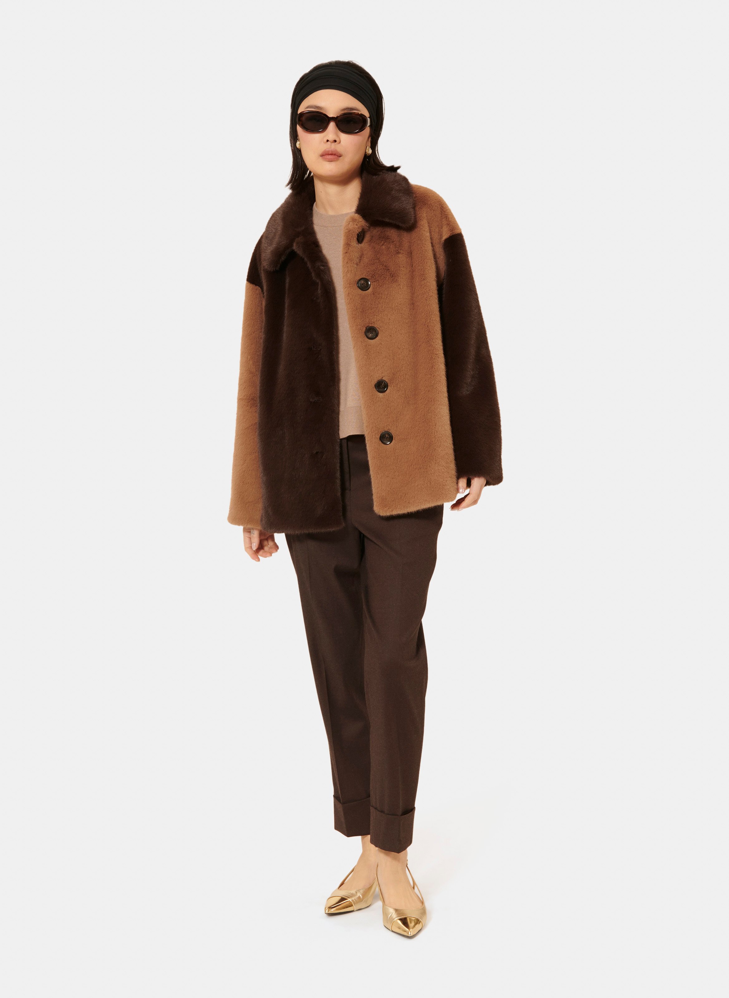 Manteau magritte TARA JARMON Marron