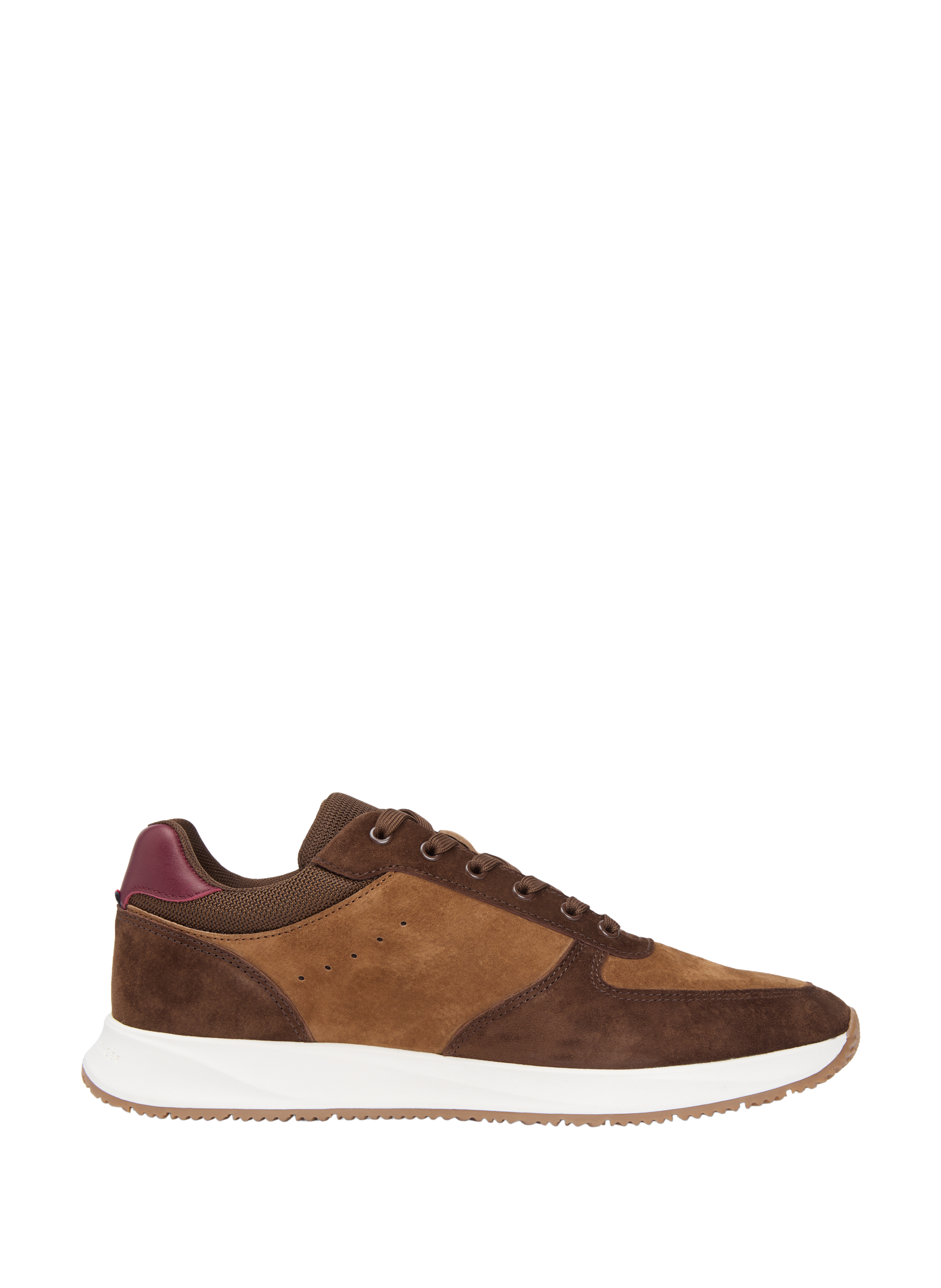 Basket en cuir suede TOMMY HILFIGER Marron