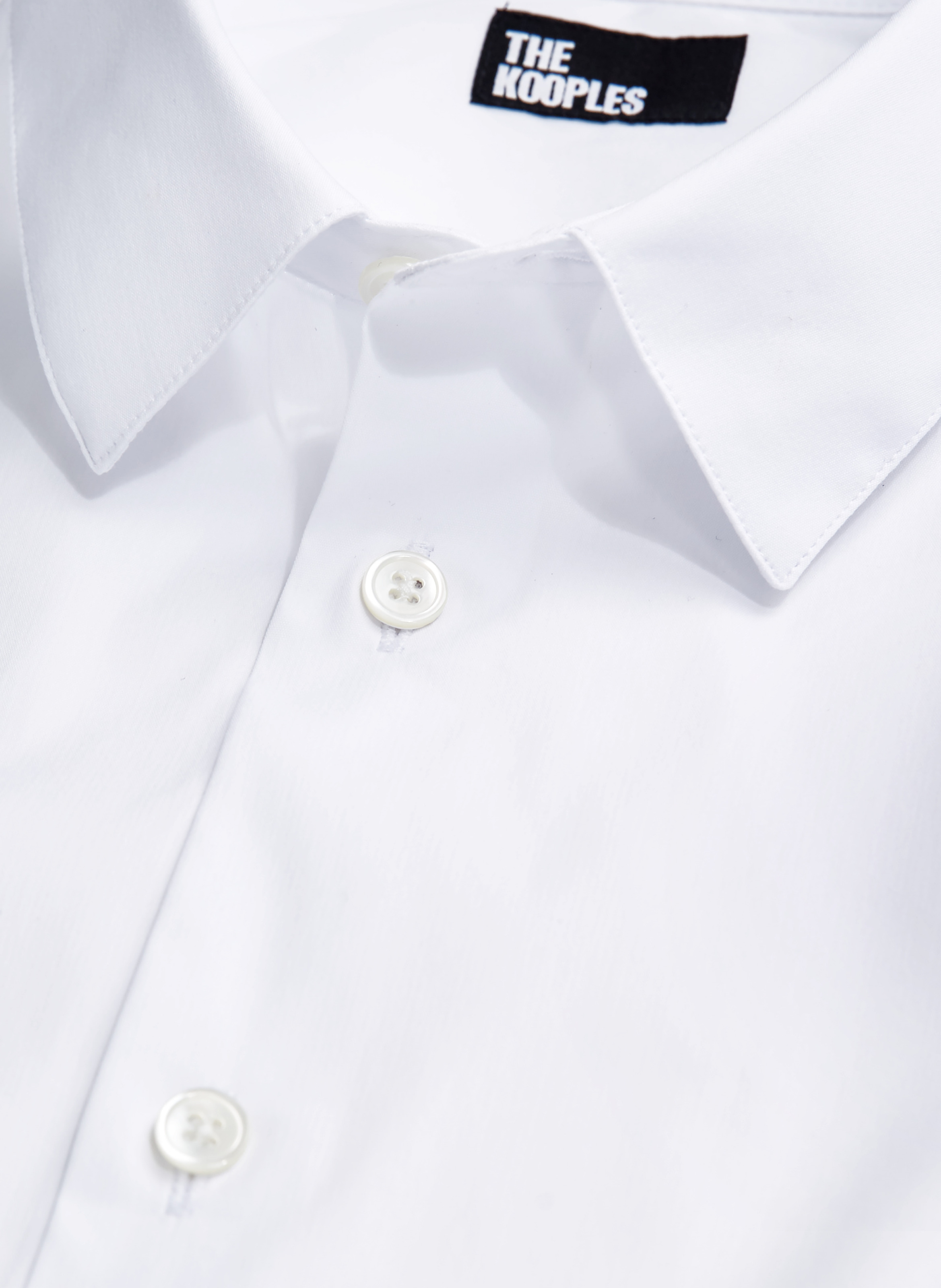Chemise formelle slim en popeline THE KOOPLES Blanc