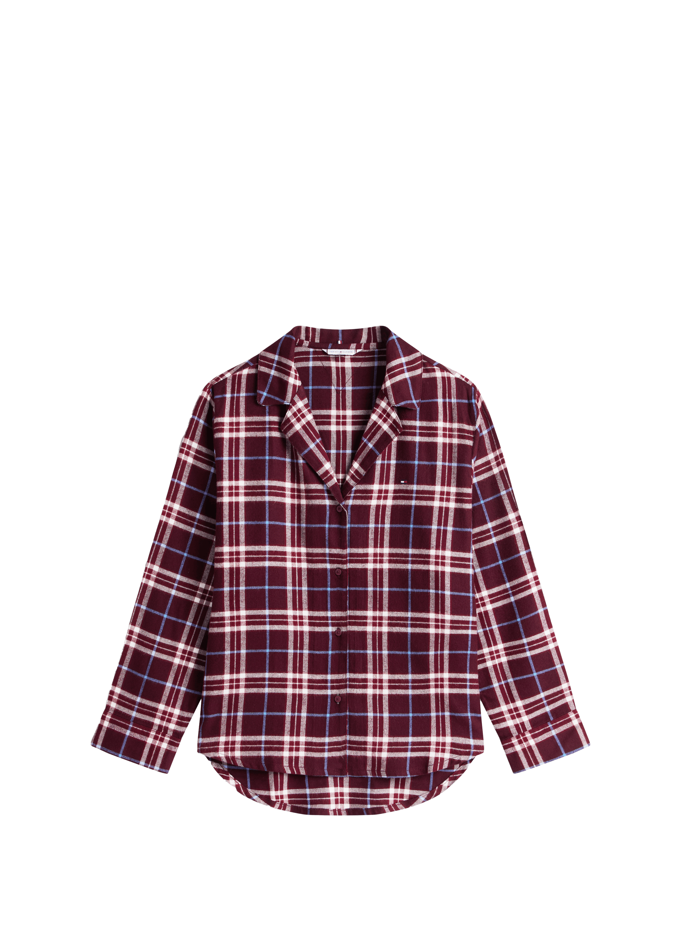 Pyjama en flanelle manches longues TOMMY HILFIGER Rouge