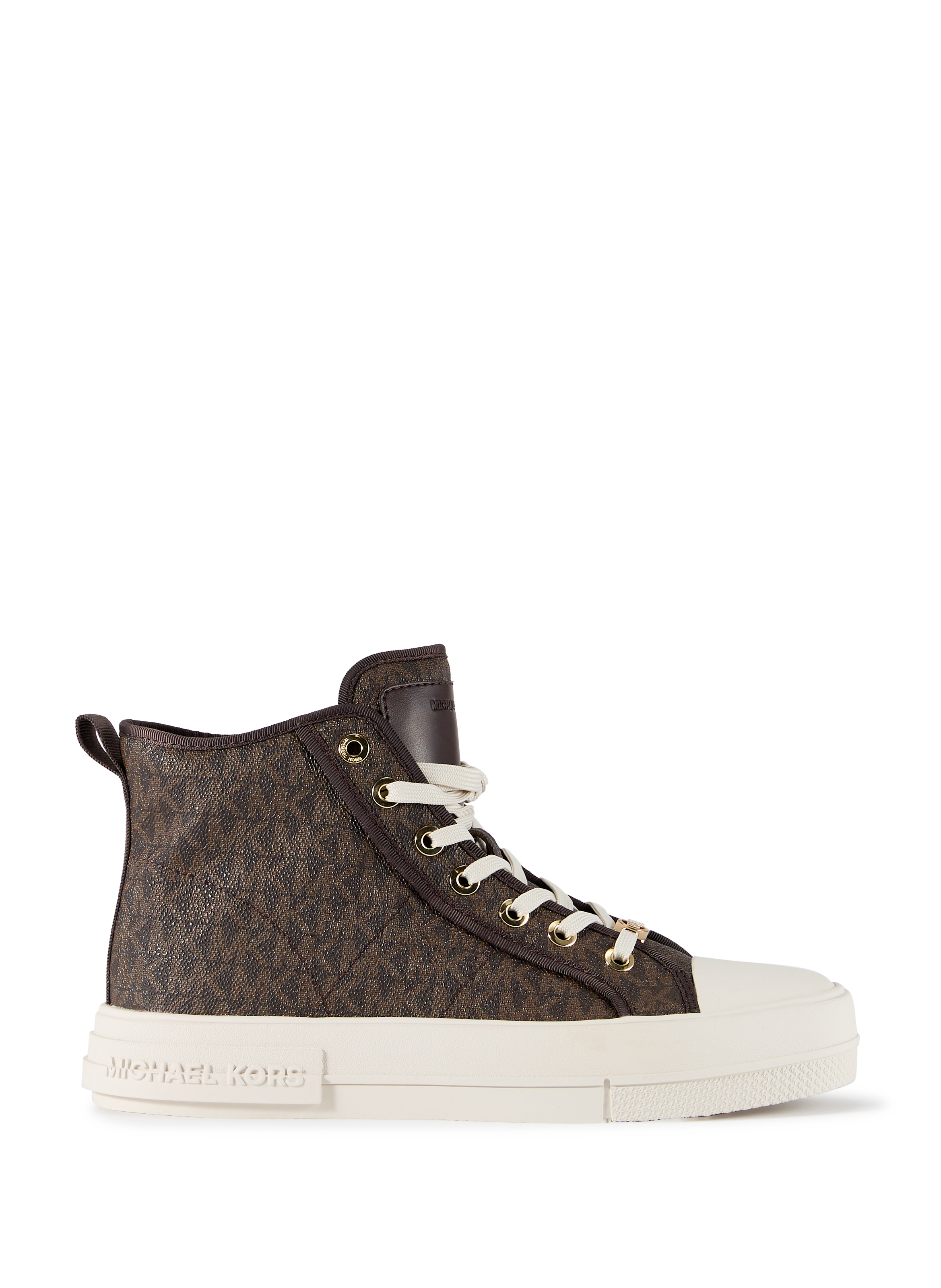 Baskets montantes logotypées MICHAEL KORS Marron