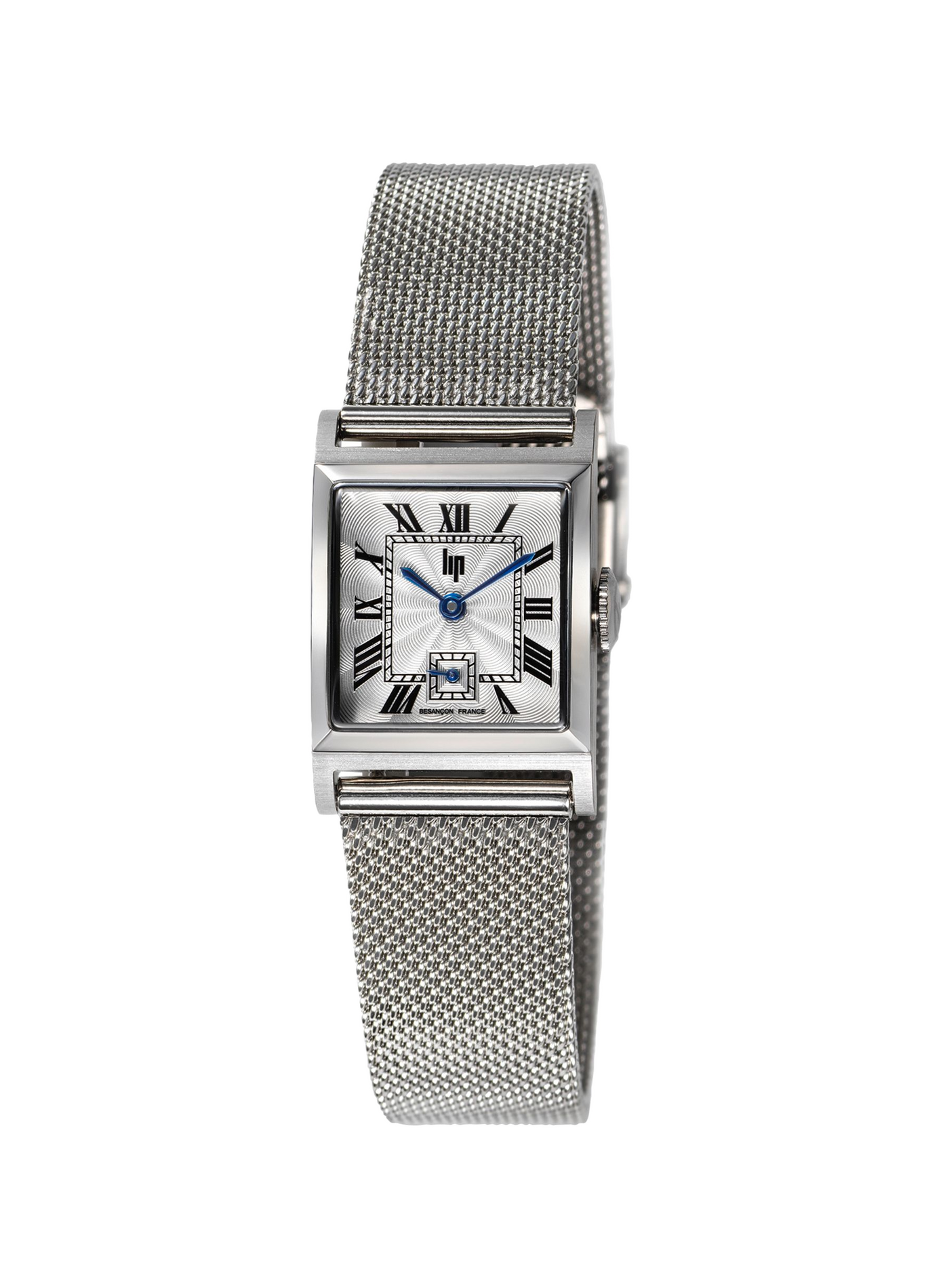 Montre quartz carrée en acier LIP Argent