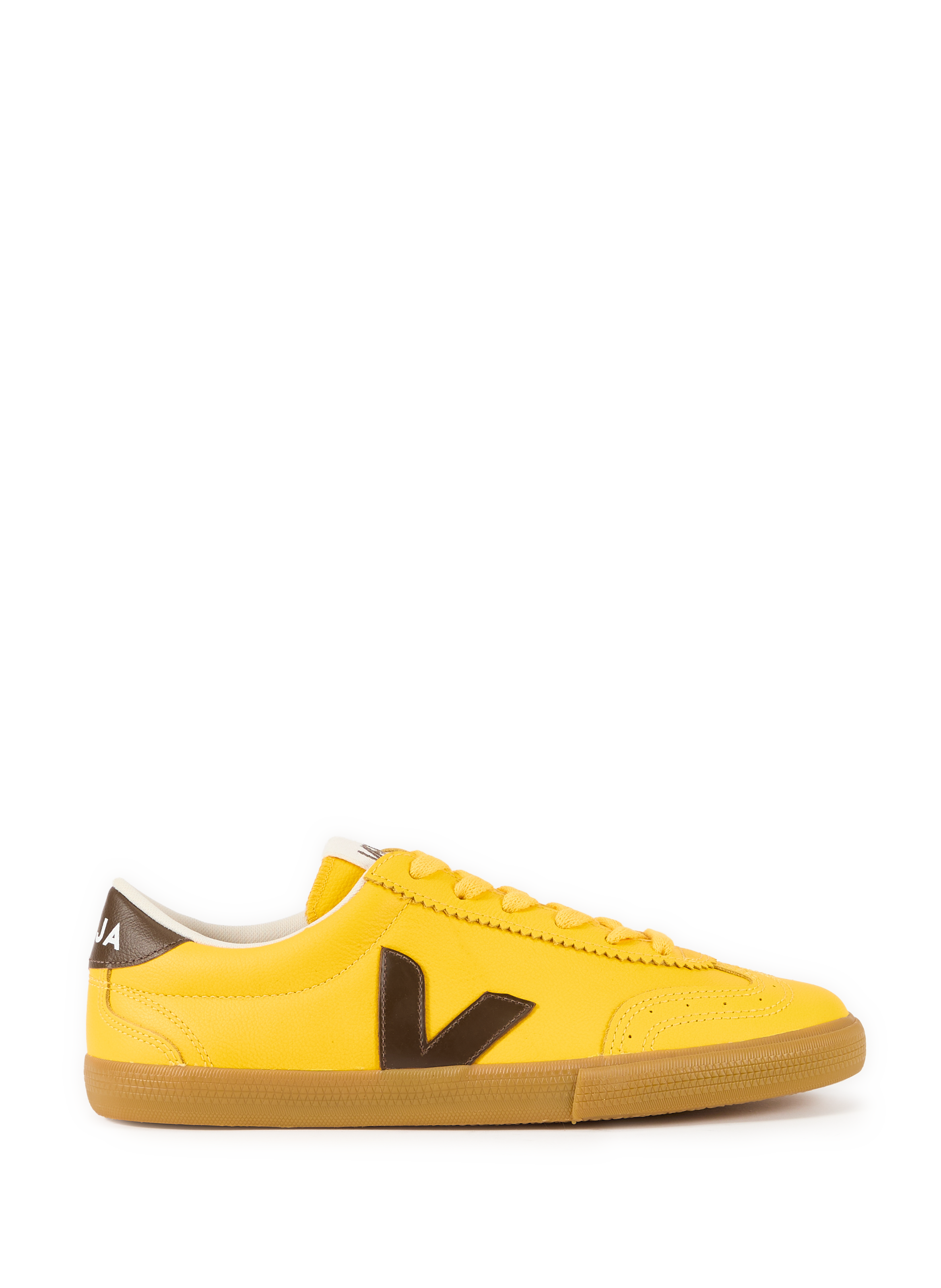 Sneakers Volley in grained leather VEJA Yellow