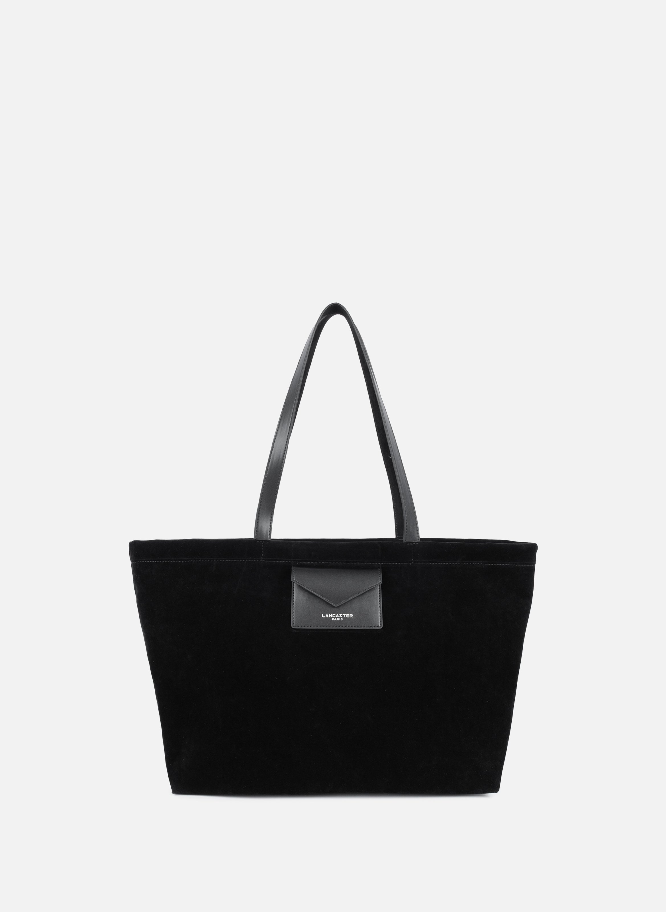 Grand sac cabas épaule - suédine kba  Noir
