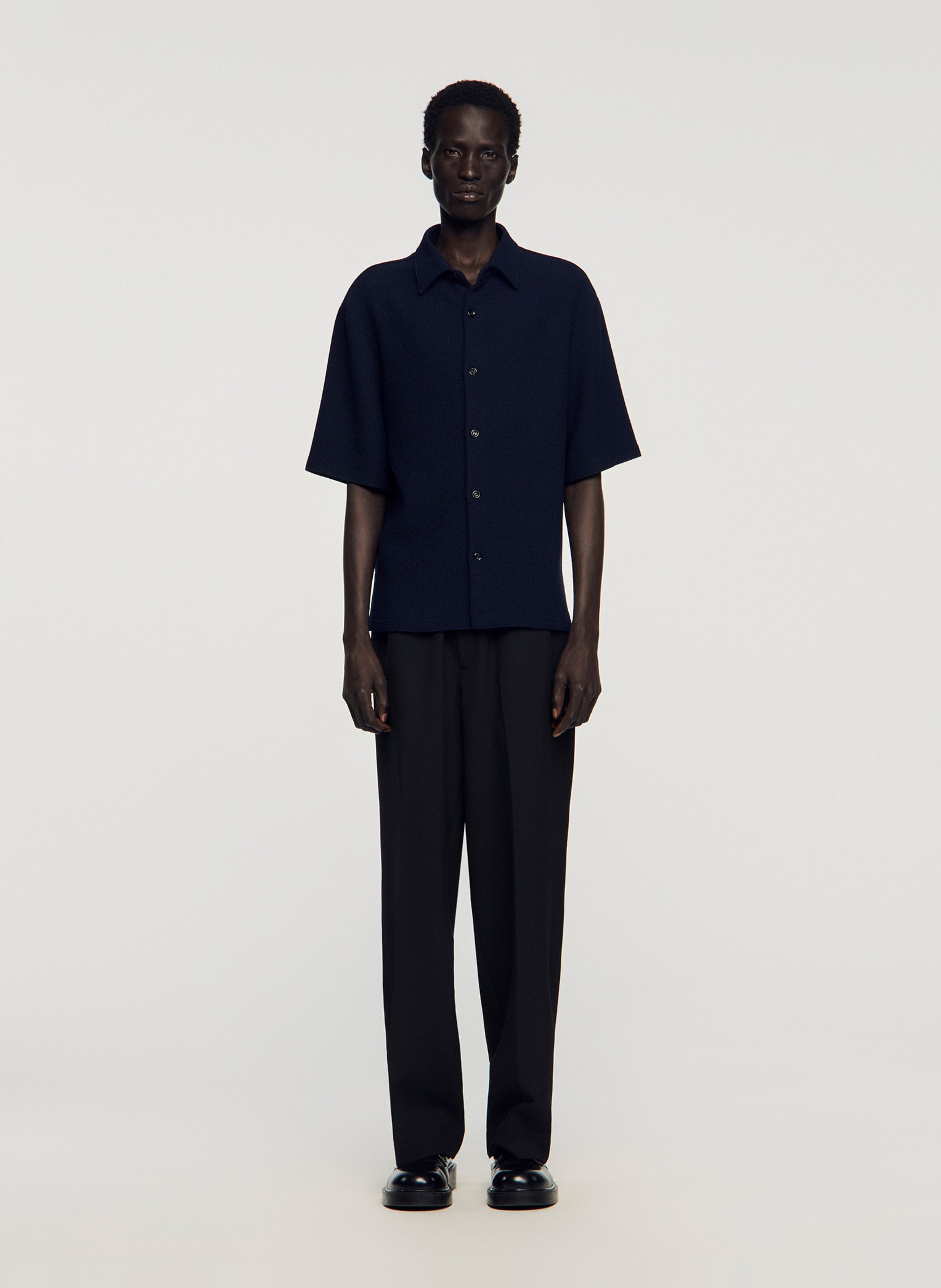 Polo regular-fit SANDRO Bleu