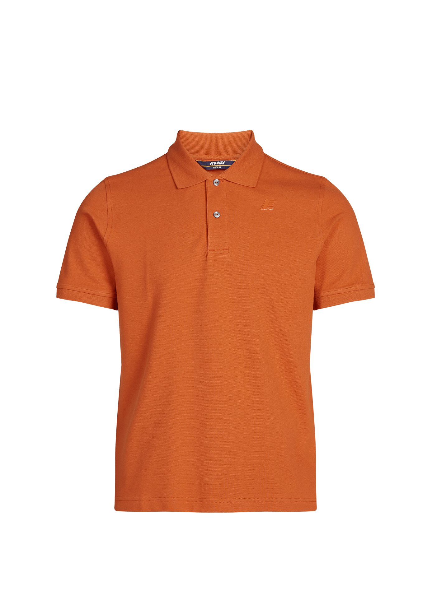 Short-sleeved polo in blended cotton K-WAY Orange