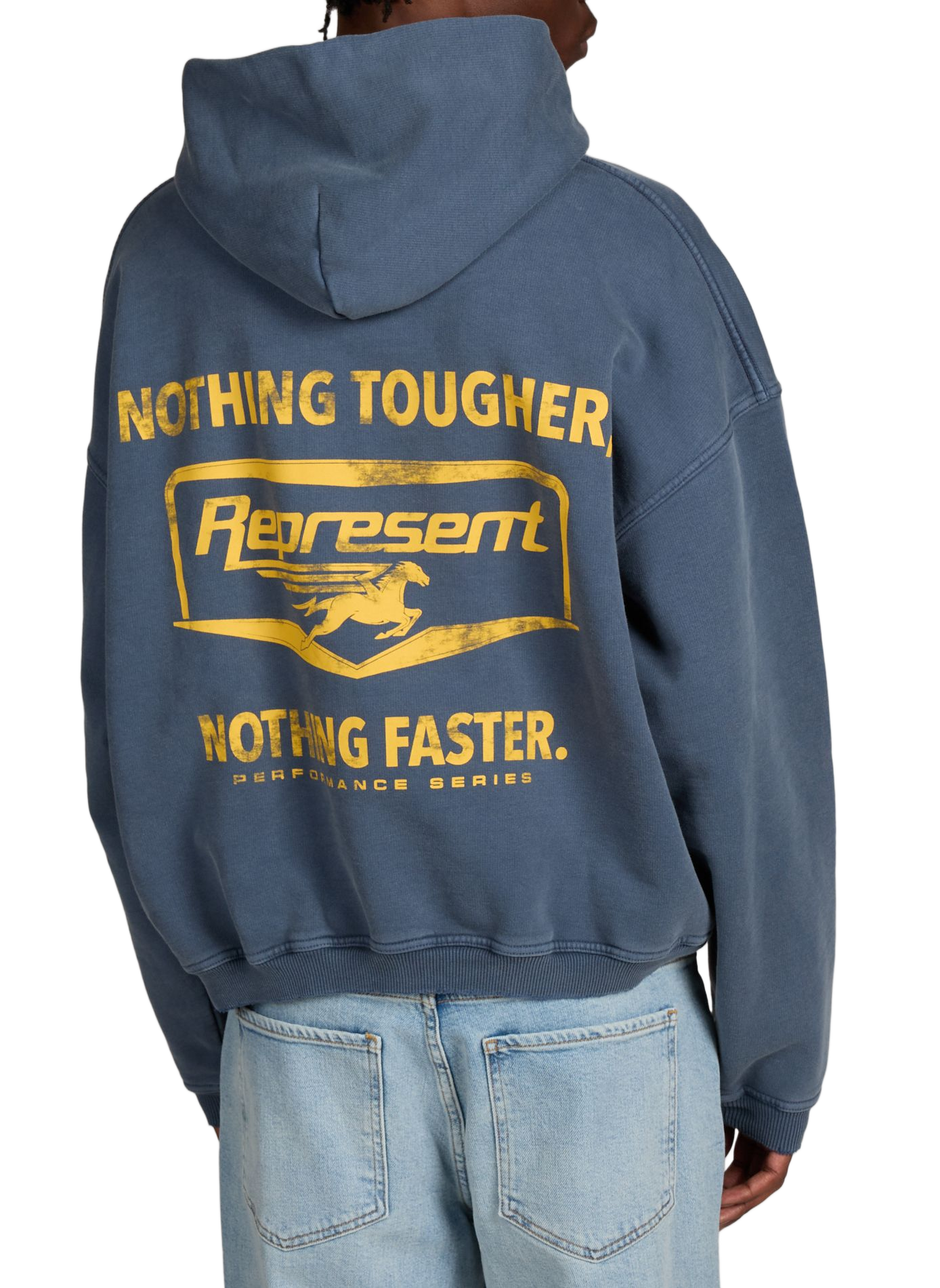 Sweatshirt imprimé en coton REPRESENT Bleu