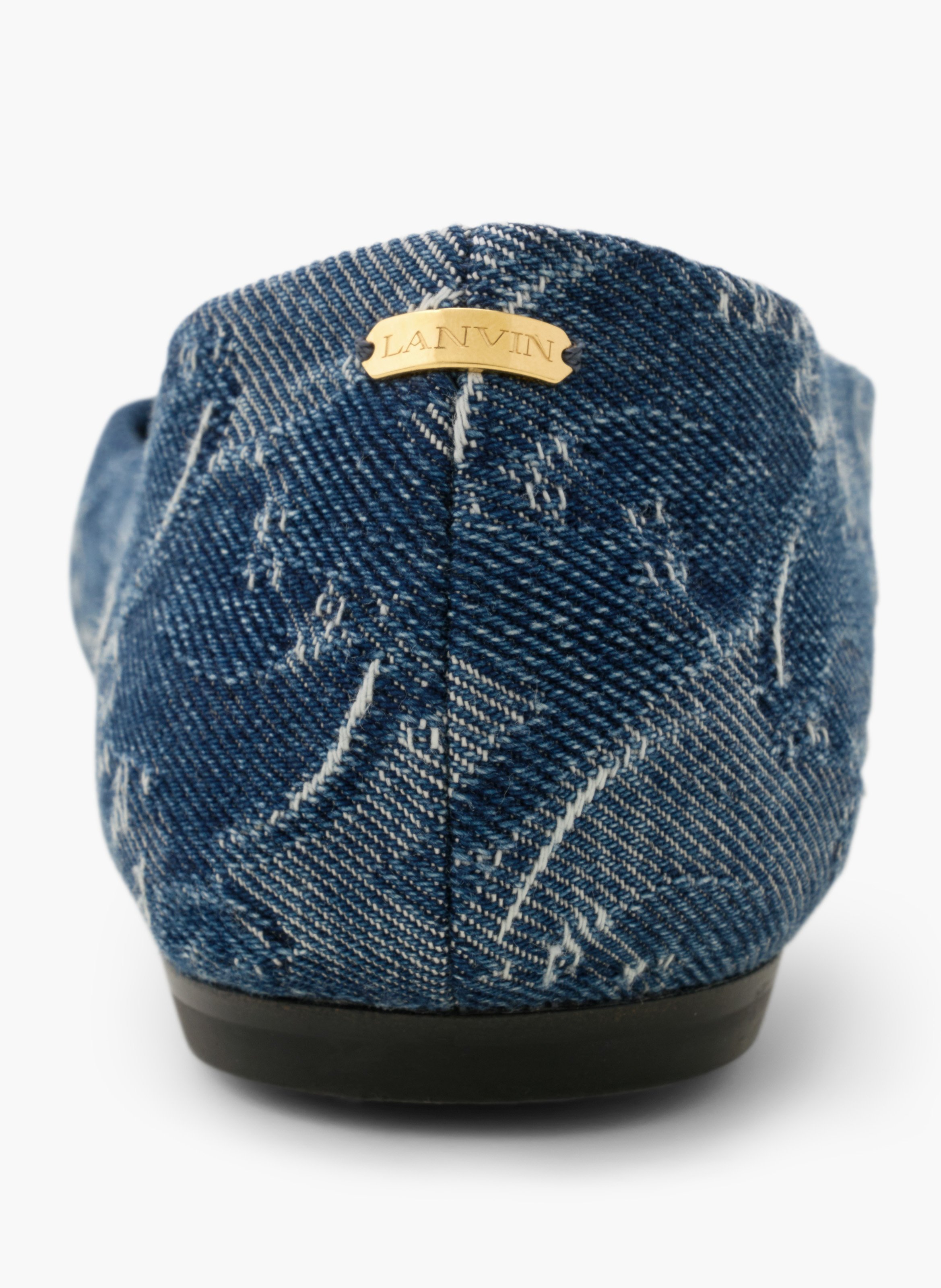 La ballerine lunar year en denim LANVIN Bleu