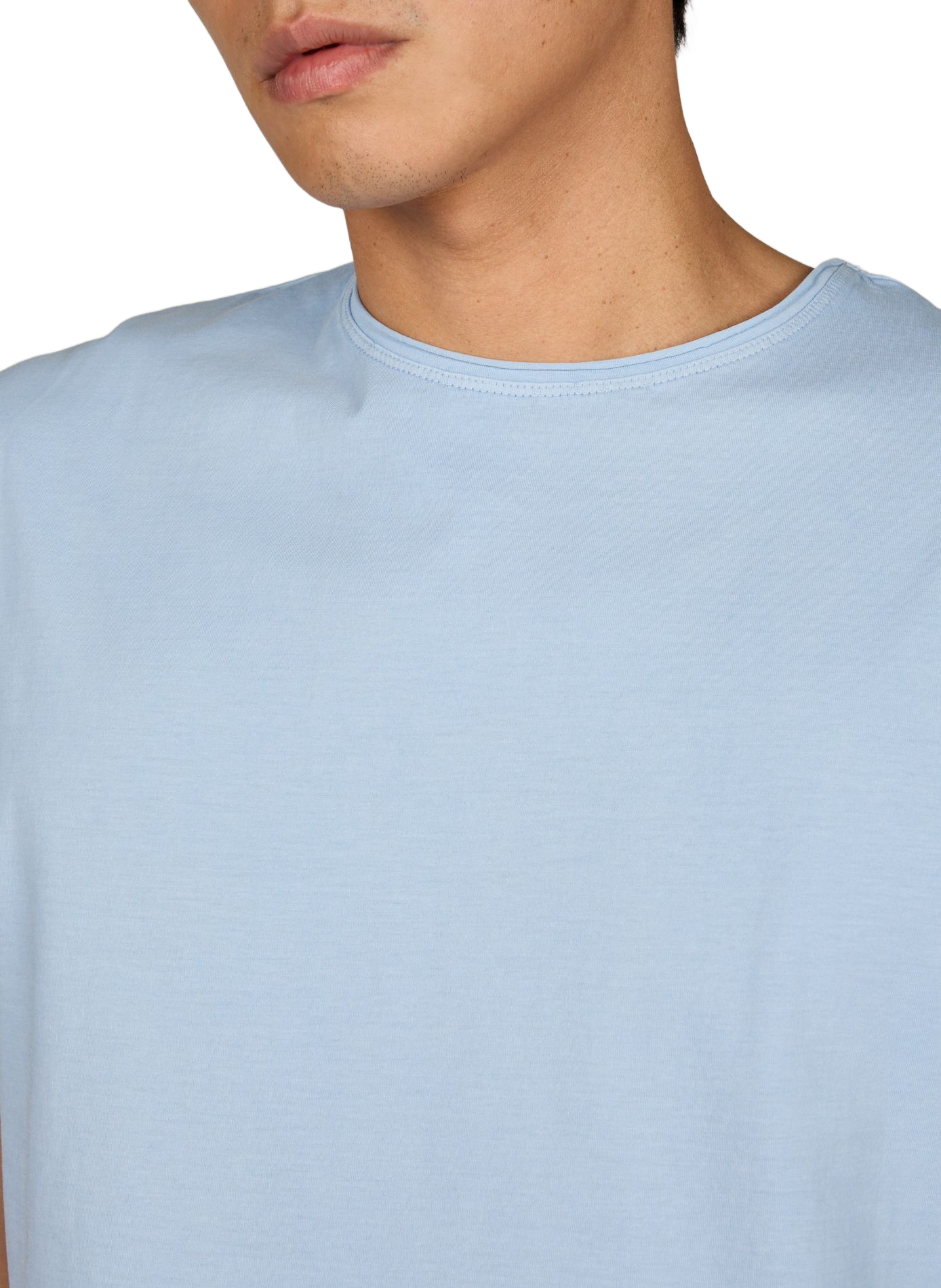 Cotton round-neck T-shirt STRELLSON Blue