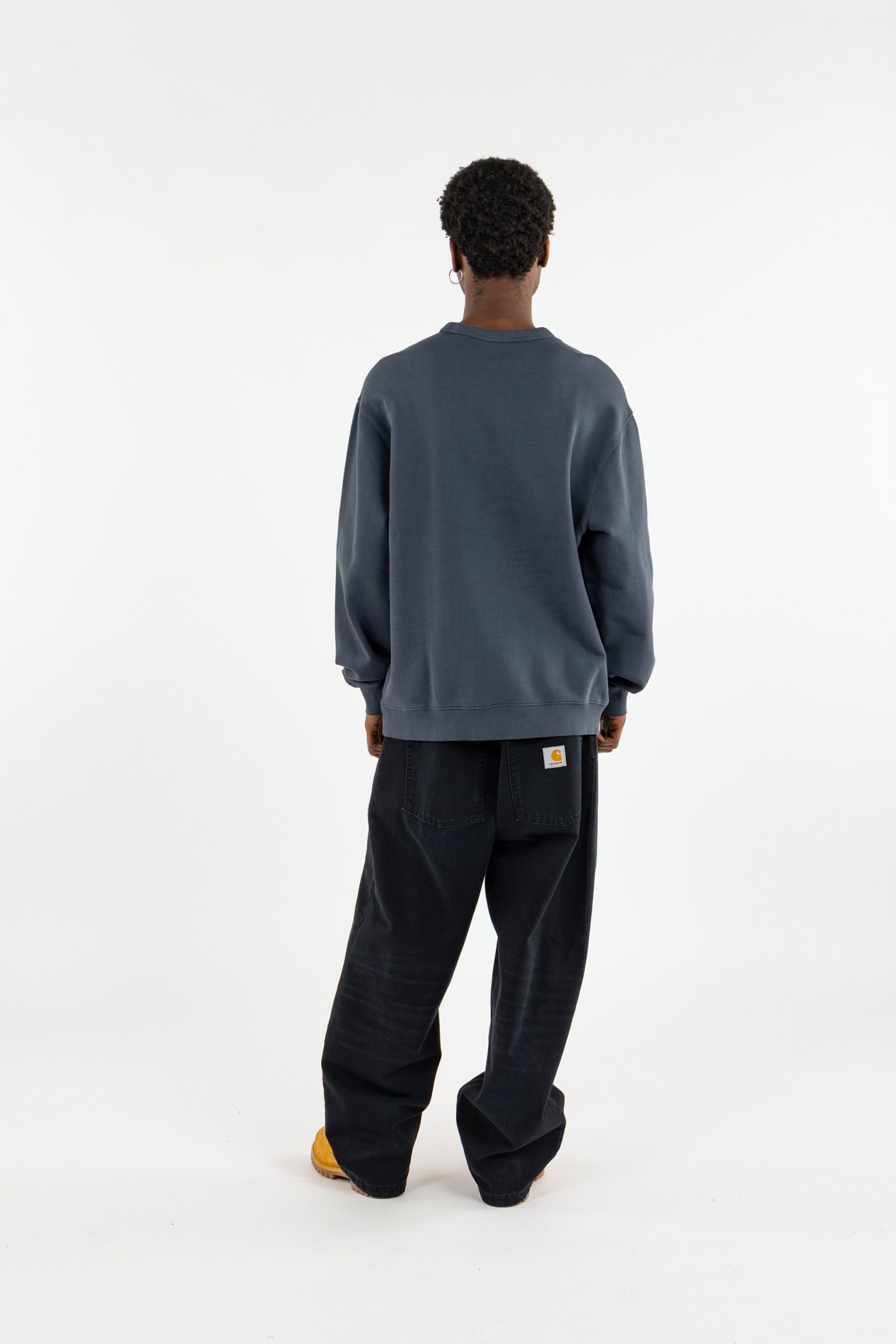 Sweatshirt faded pond corps sweat CARHARTT WIP Bleu
