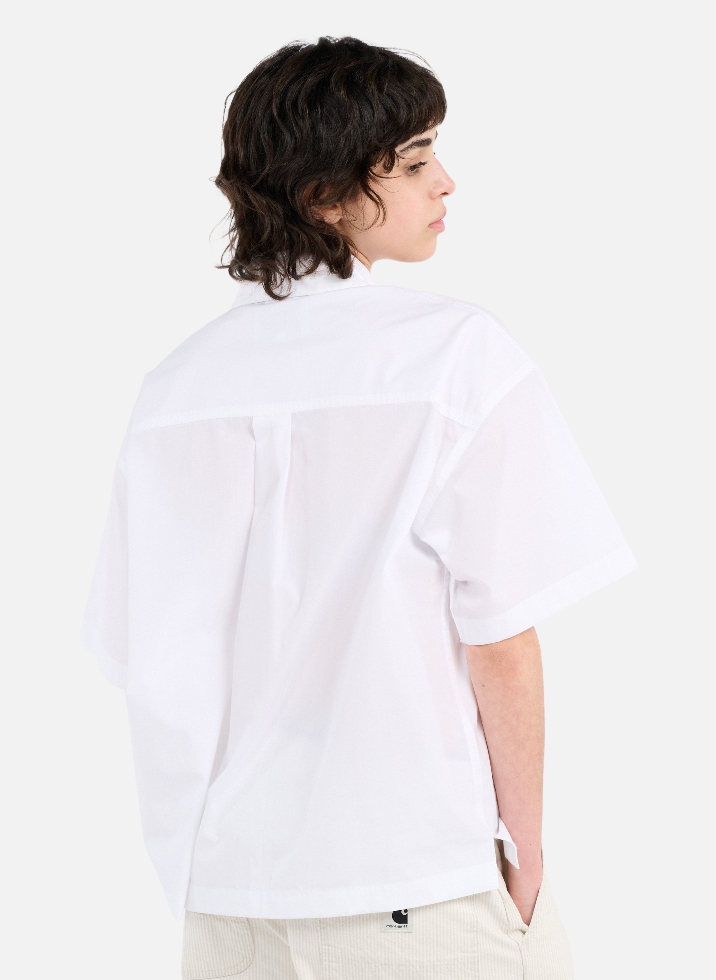 Chemise w' s/s belmont shirt CARHARTT WIP Blanc