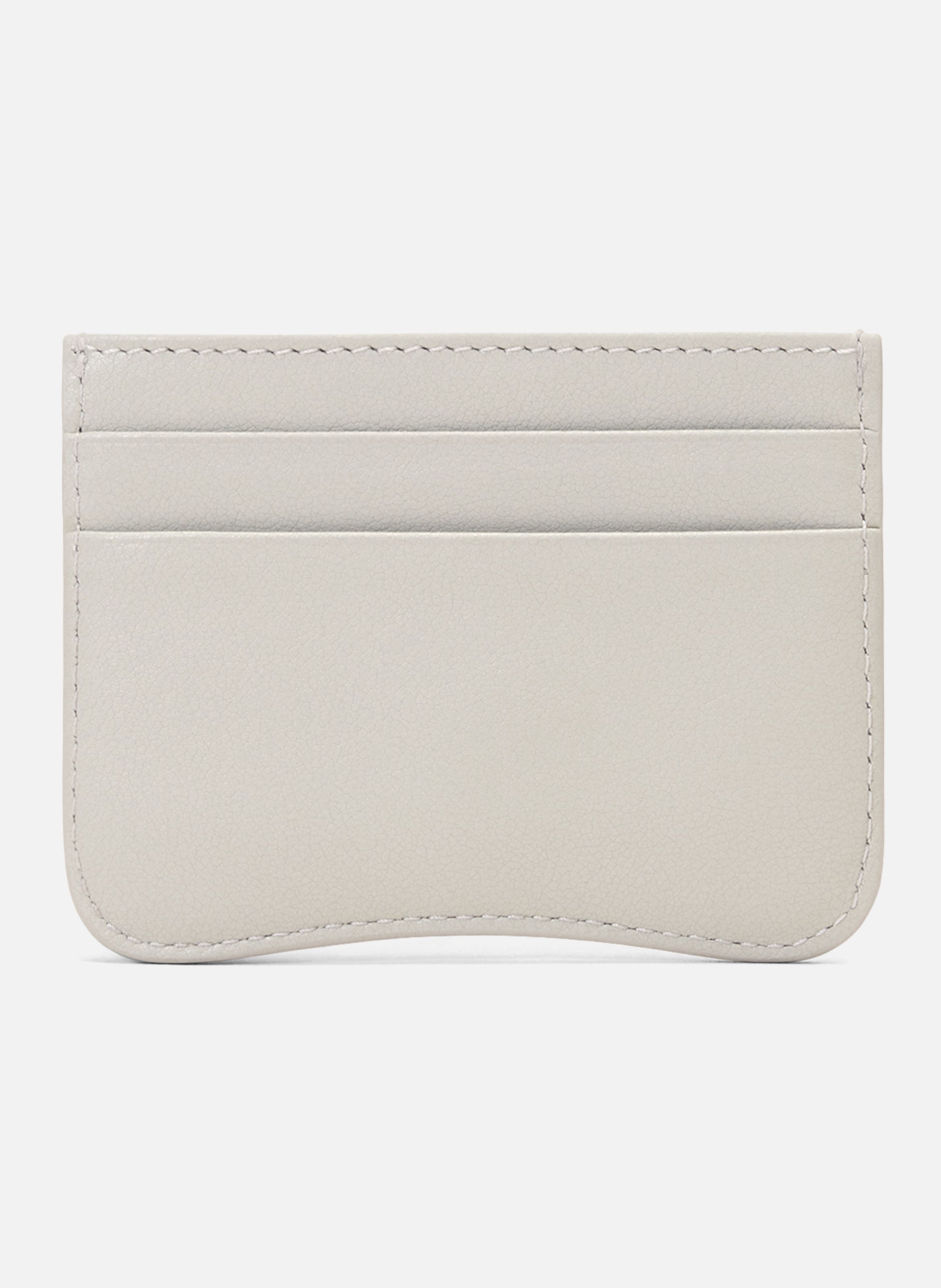 Porte-cartes paris paris zippé unisexe en cuir de vachette AMI PARIS Vert
