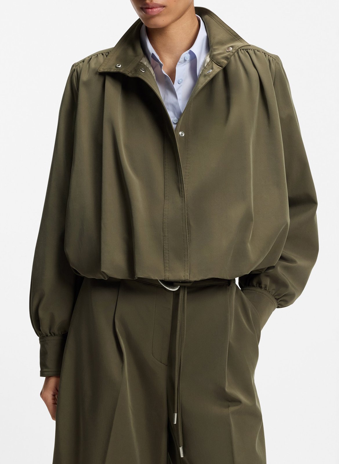 Veste col montant BOSS Kaki