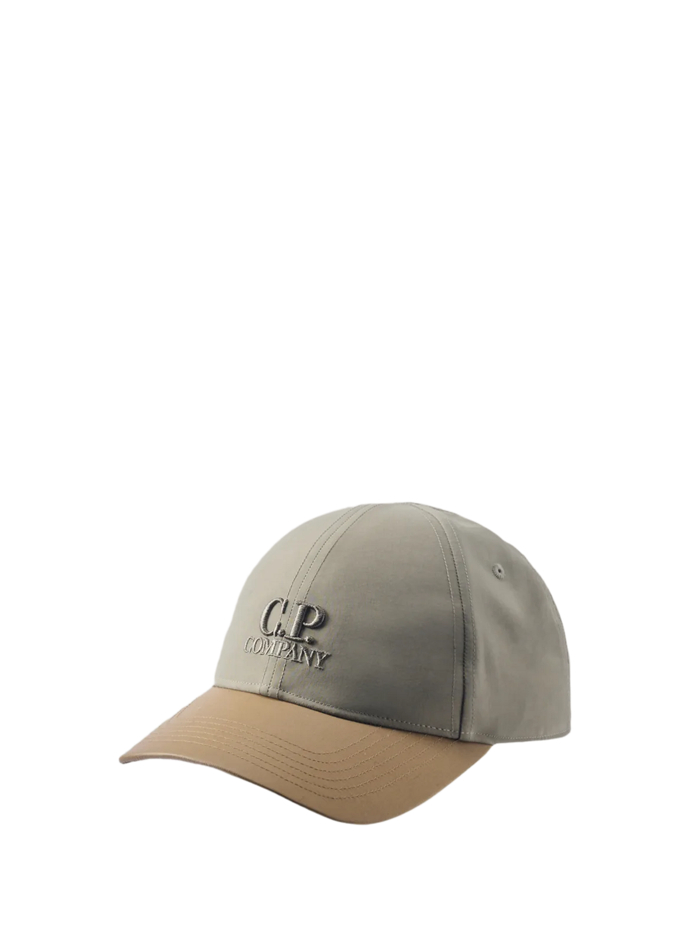 Baseball Cap with embroidered logo CP COMPANY Grey