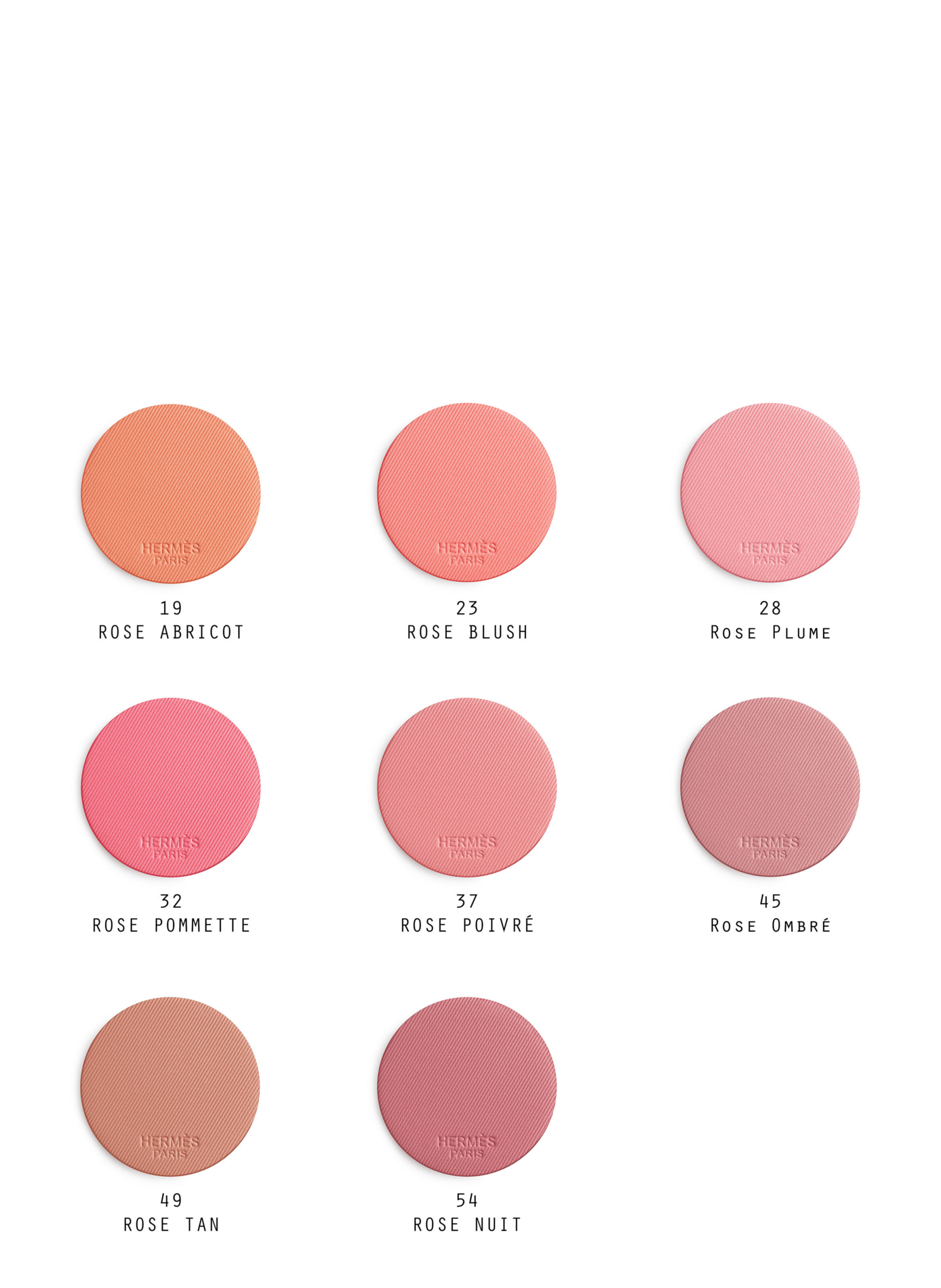 Rose Hermès, fard à joues Silky Blush, Rose Pommette HERMÈS Rose nuit