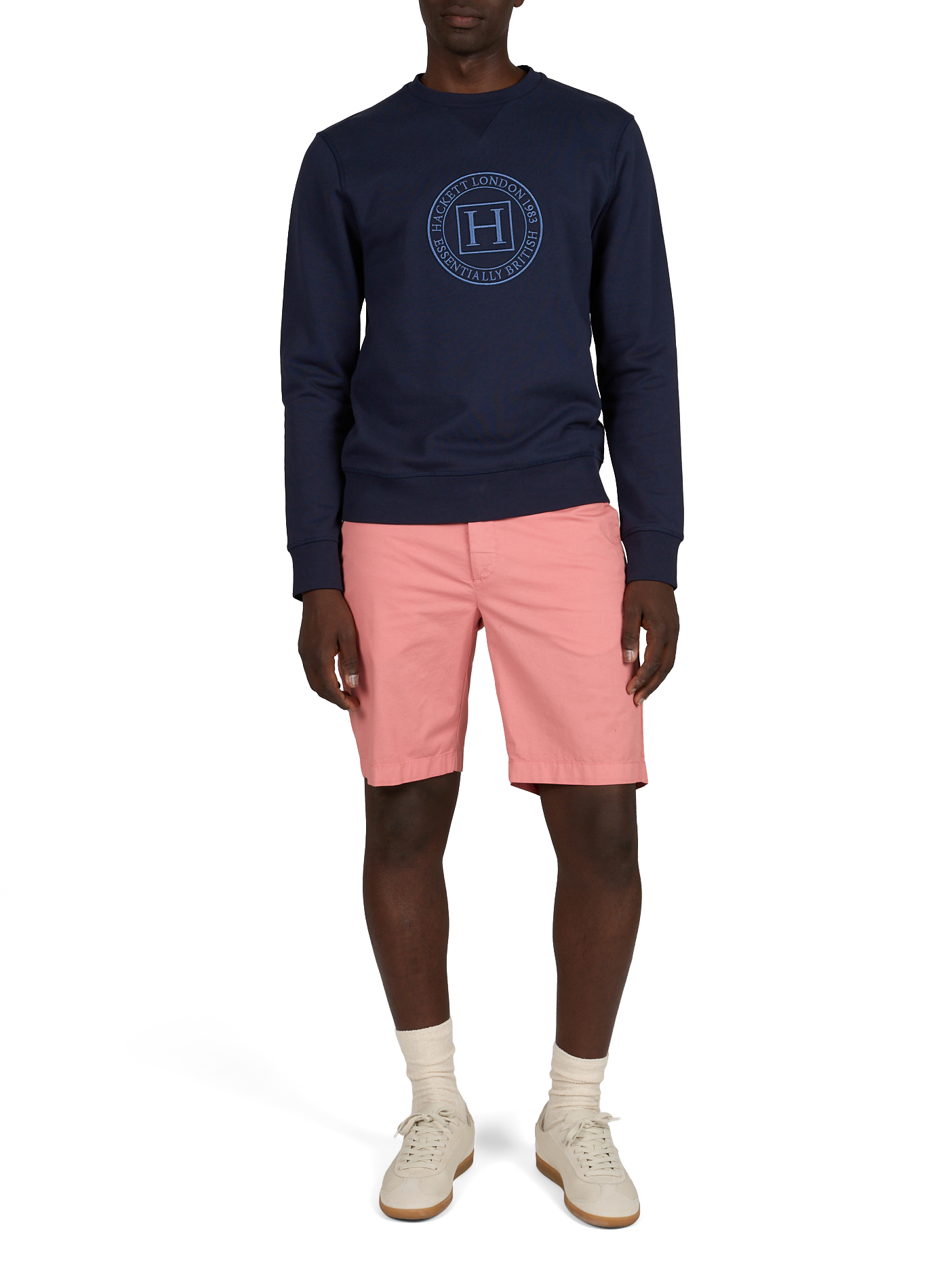 Short chino en coton mélangé HACKETT Rose