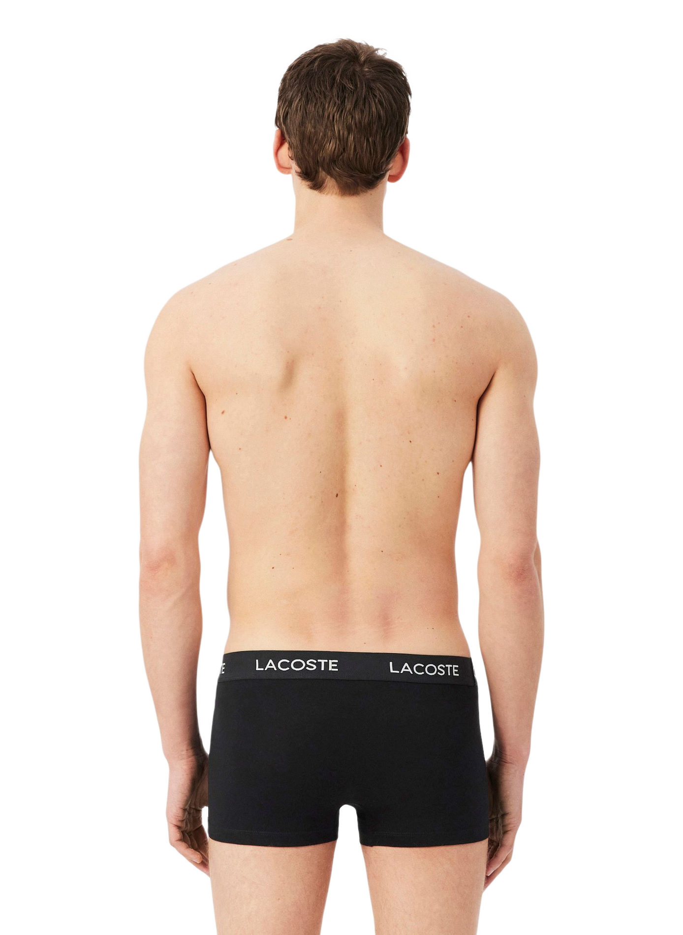 Set of 5 mixed cotton boxers LACOSTE Black