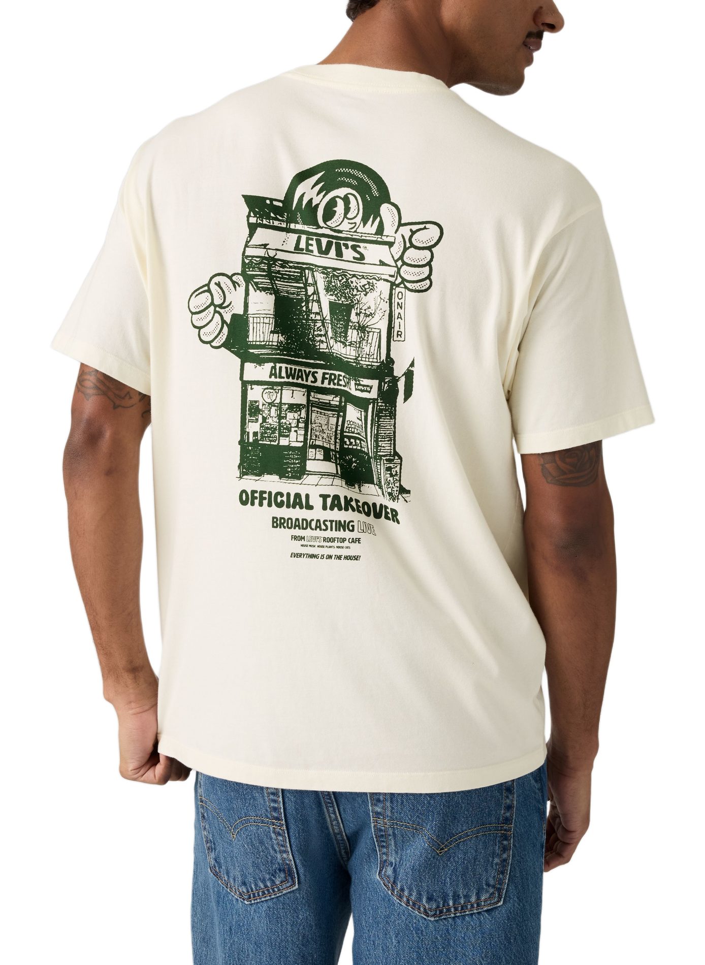 Printed T-shirt LEVI'S Beige