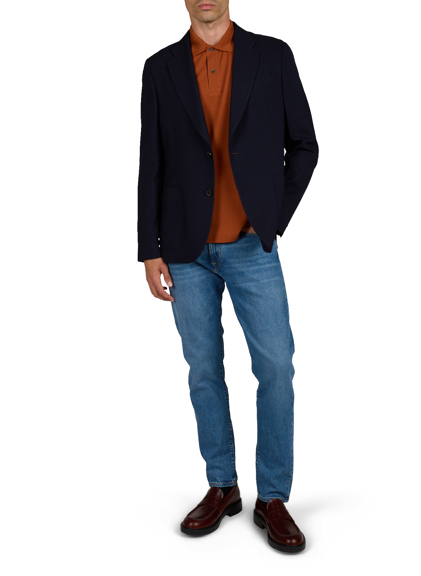 Gerader Wollblazer PAUL SMITH Blau