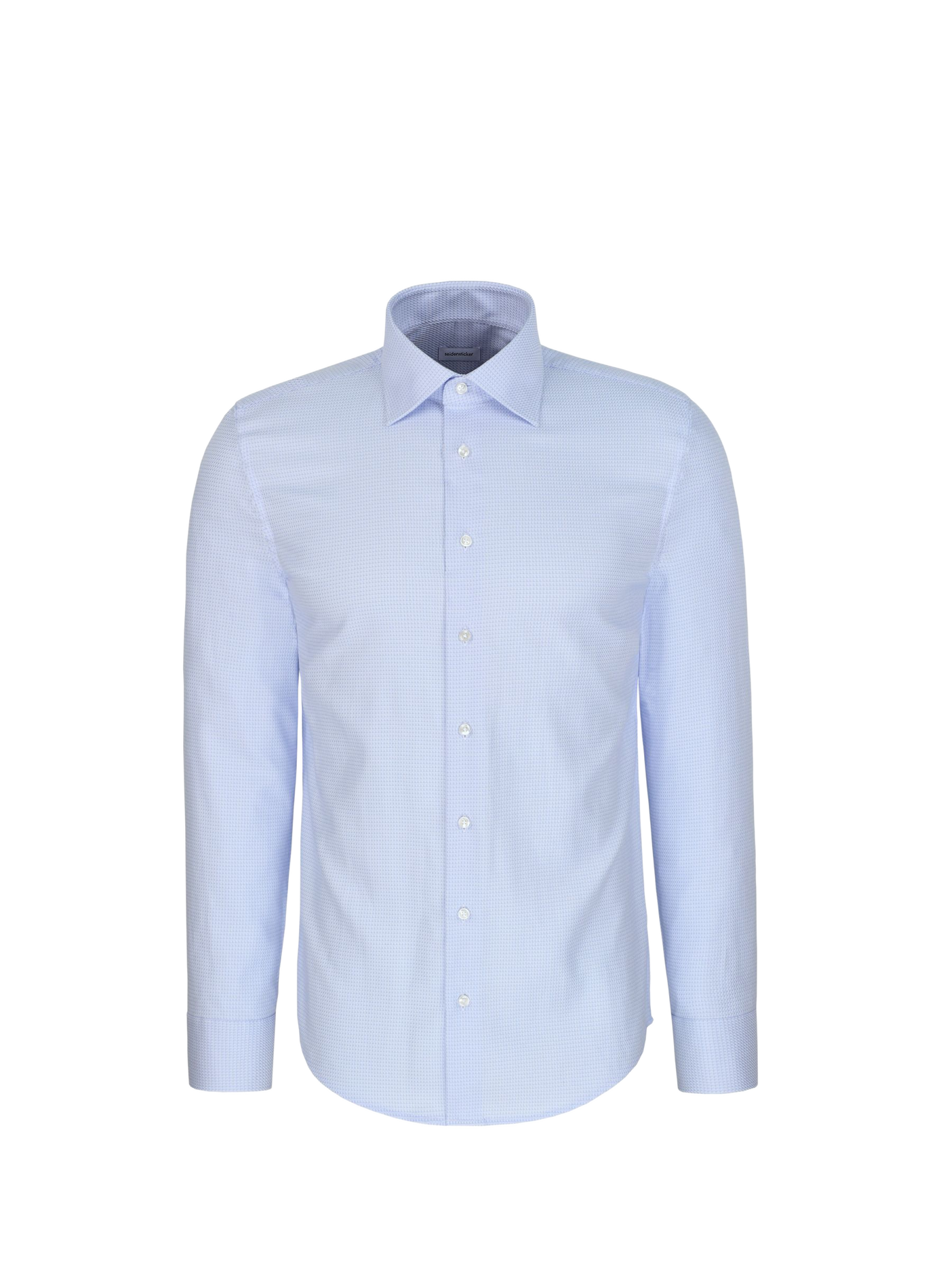 Straight classic collar shirt in cotton SEIDENSTICKER Blue