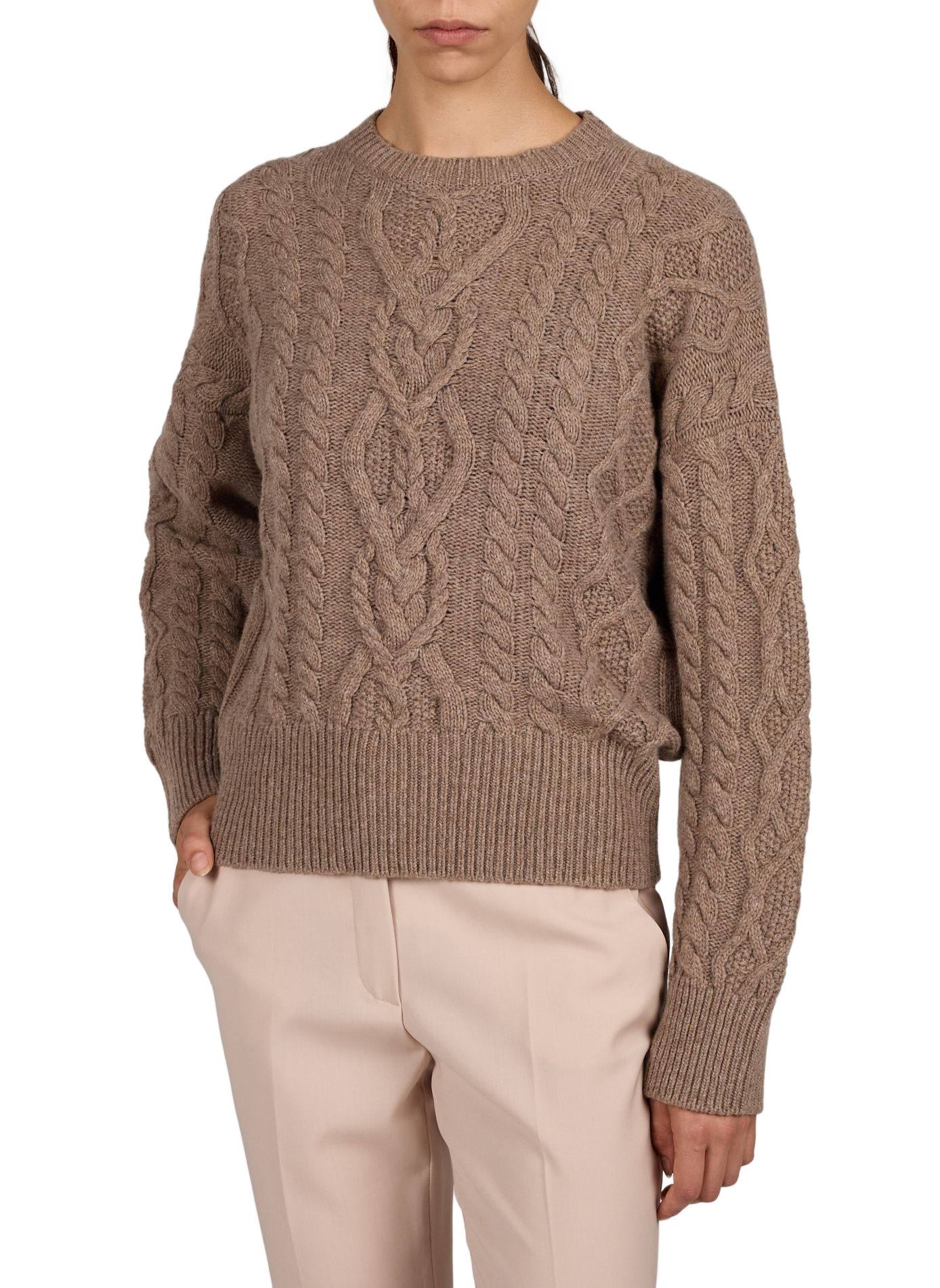 Pull oversize en laine MAX MARA WEEK END Marron