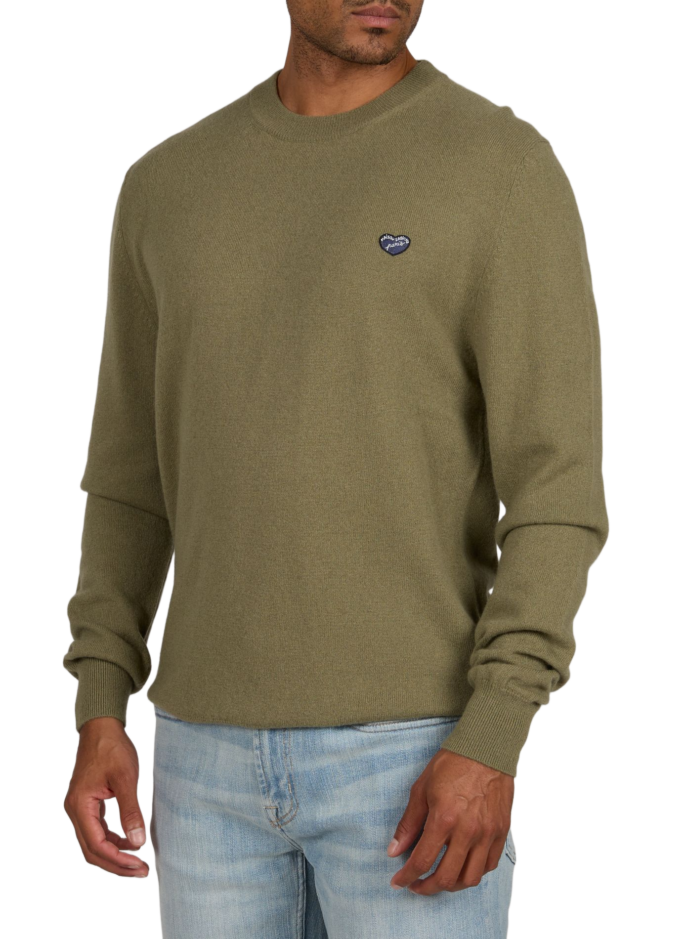 Oversized round neck cashmere sweater MAISON LABICHE Green