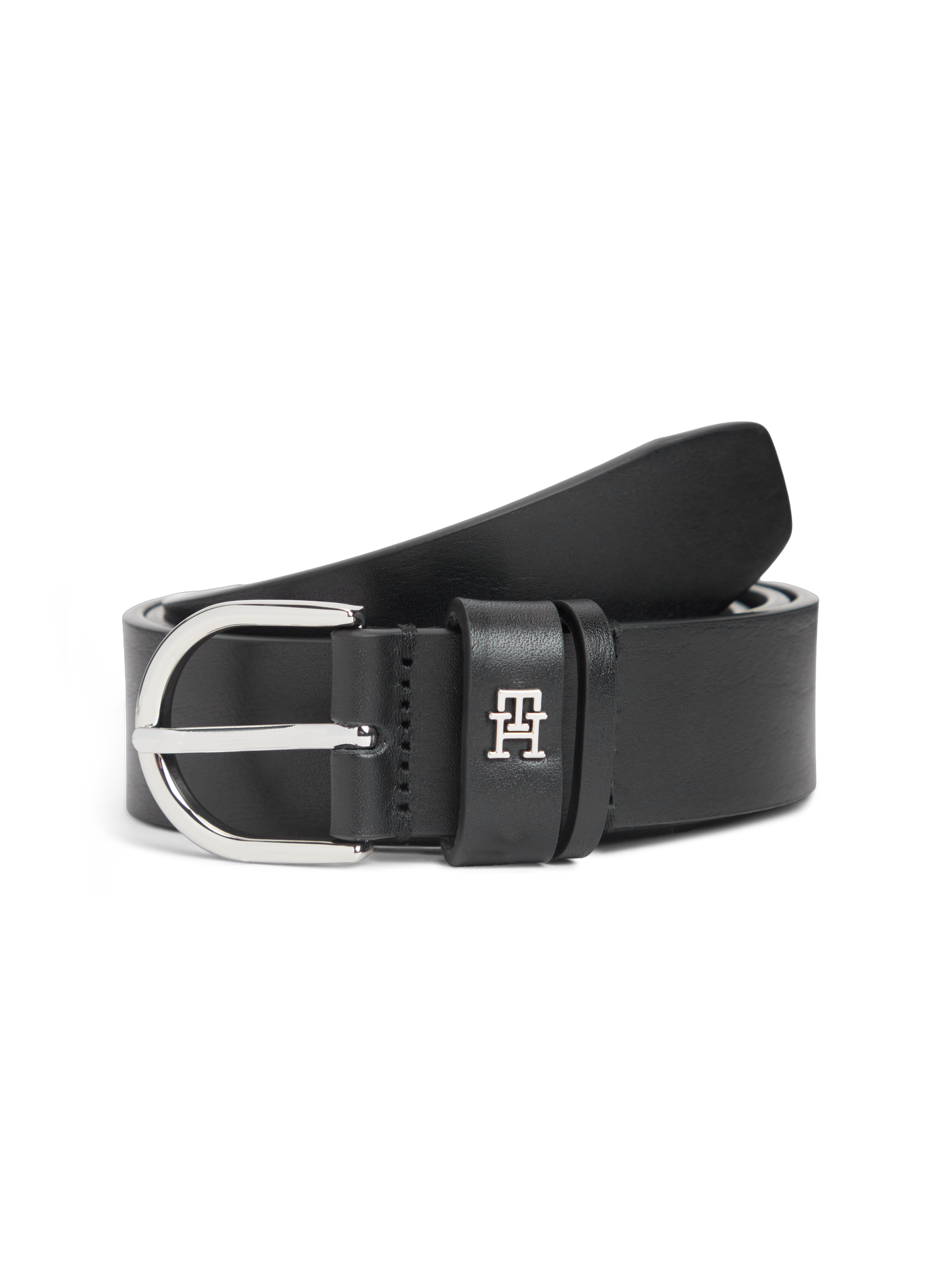 Leather belt  TOMMY HILFIGER Black