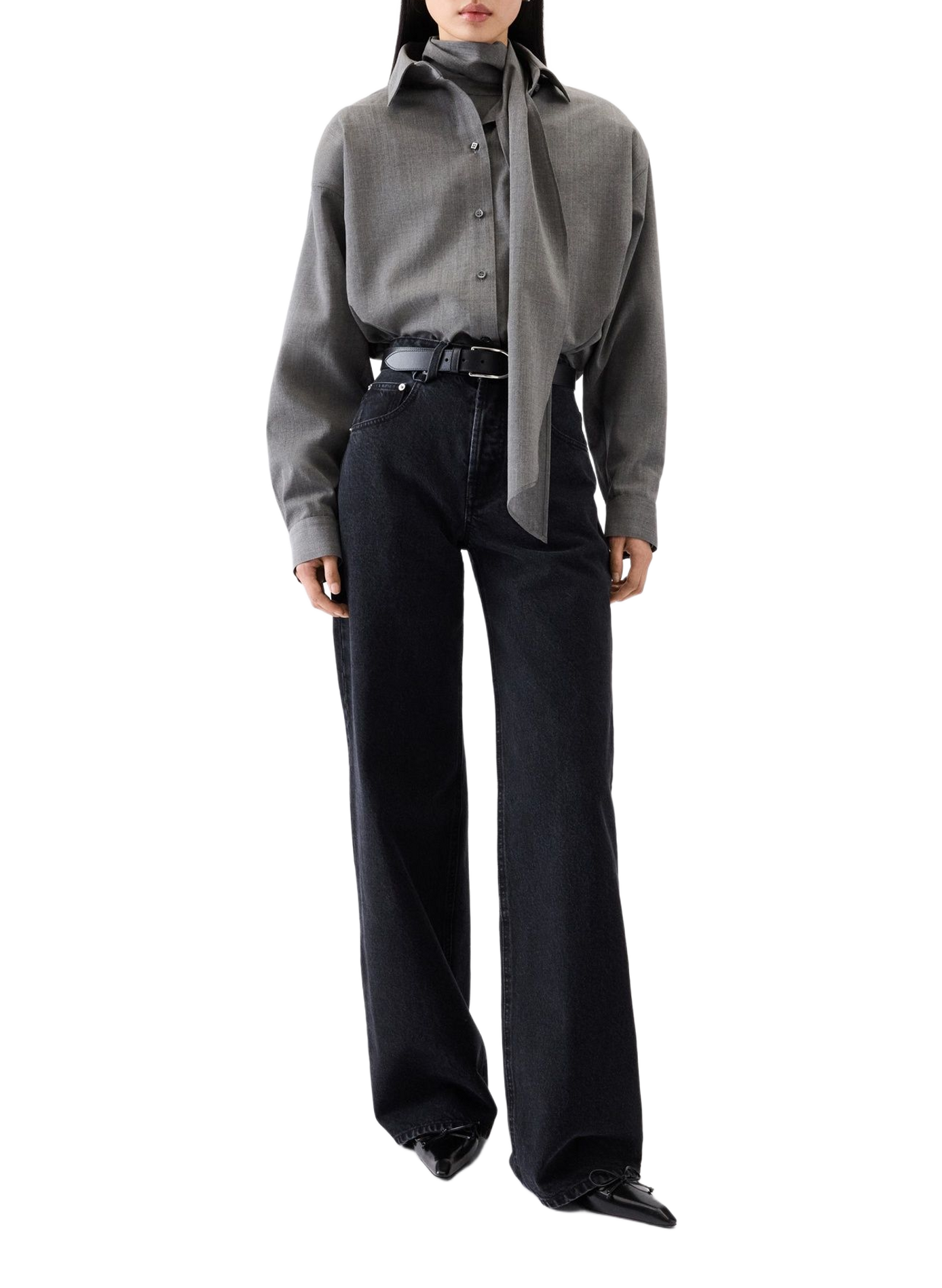 Jean Le De-Nîmes large JACQUEMUS Noir