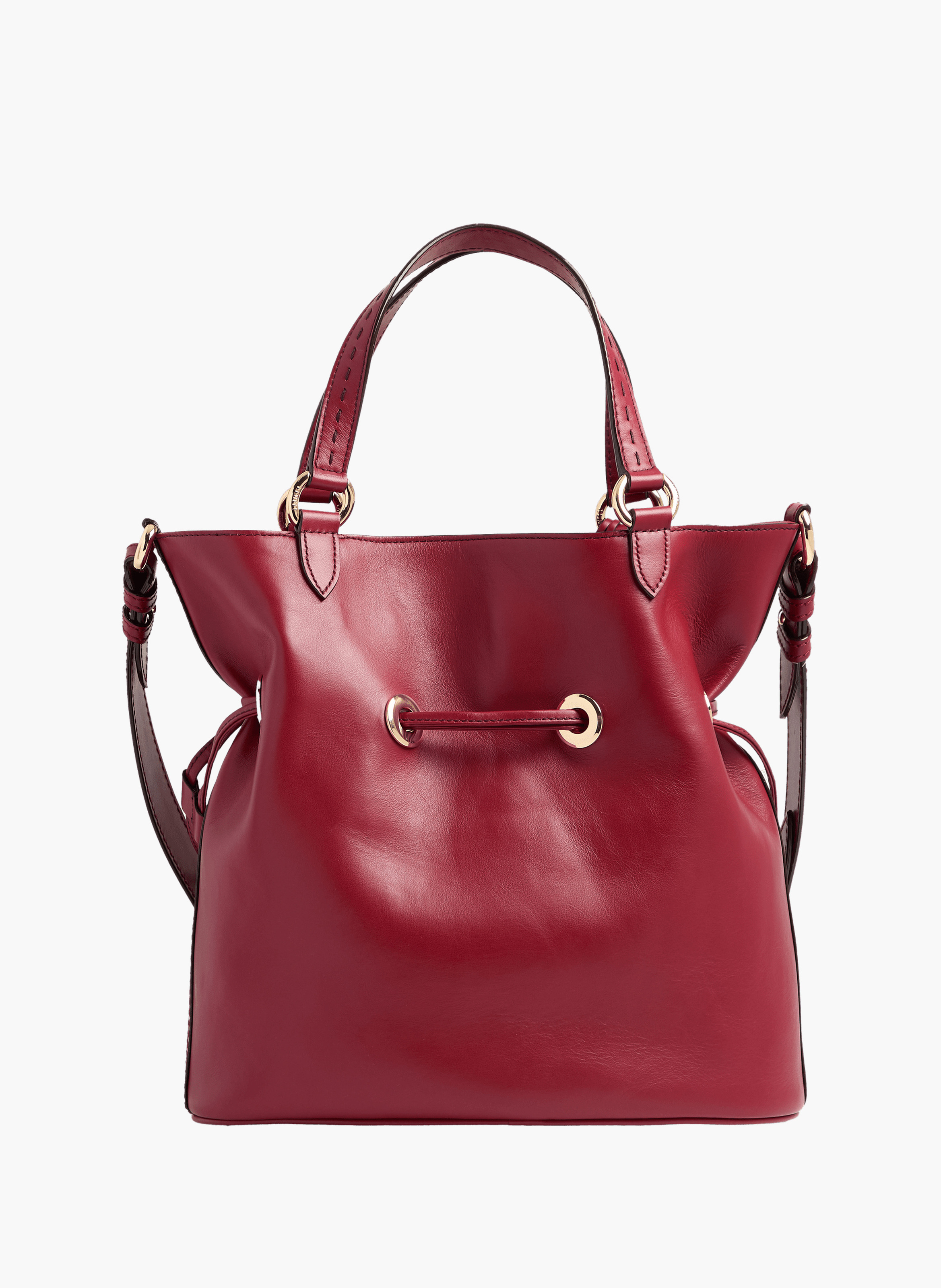 Sac seau premier flirt de lancel en animation 150y pony : cuirs de vachette pony & lisse LANCEL Rouge