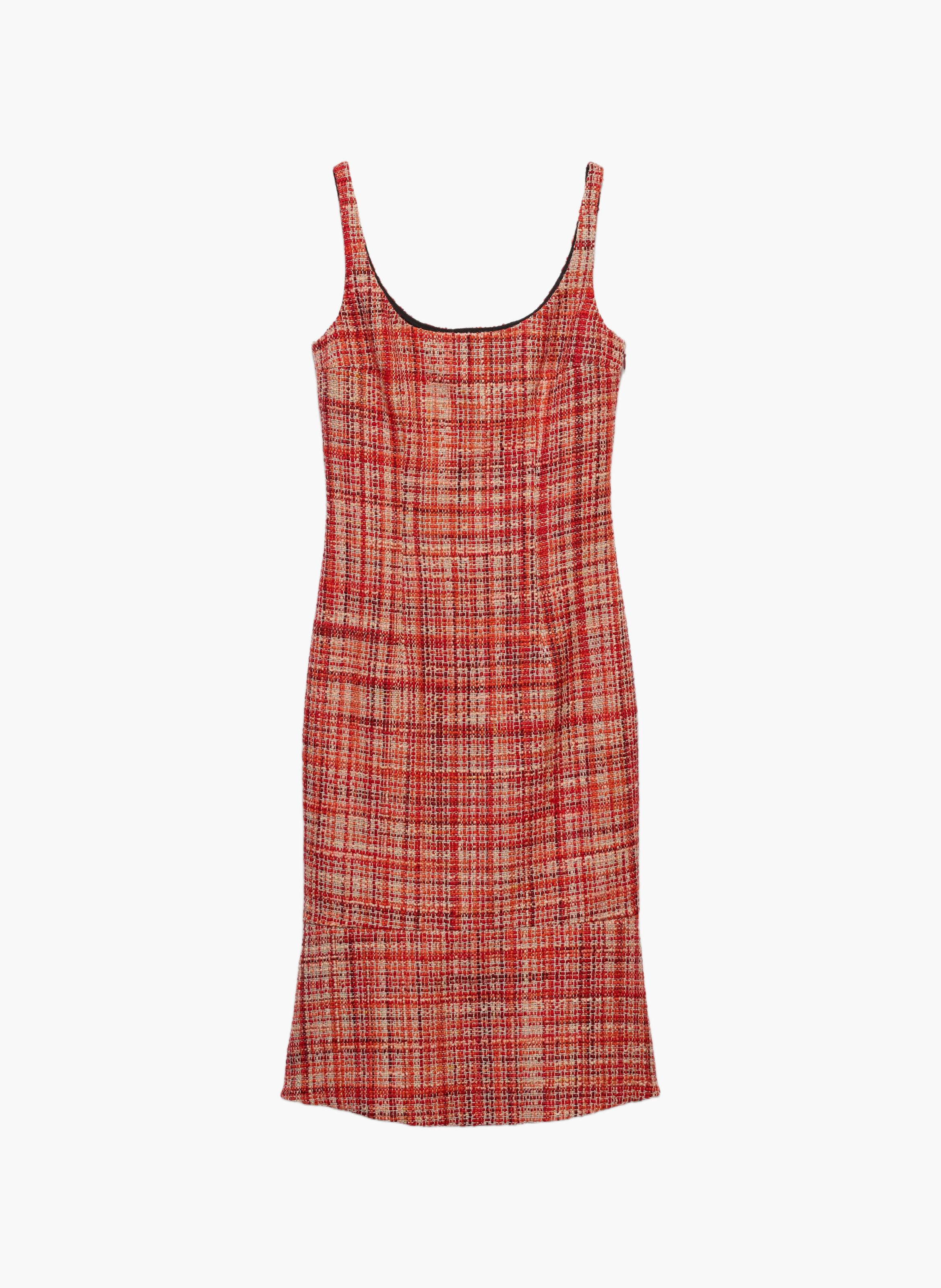 Robe en tweed PRADA Rouge