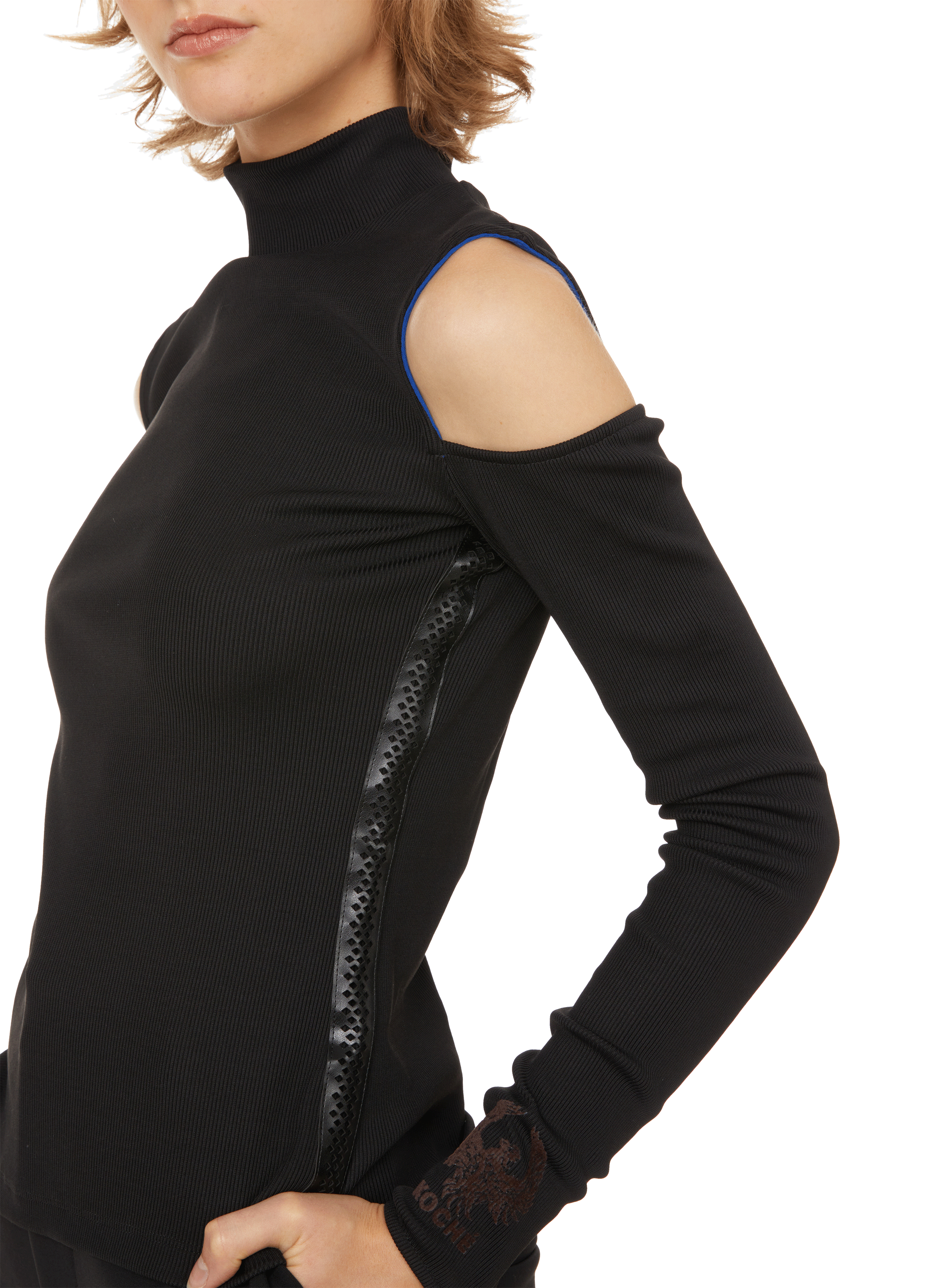 Top in due tessuti KOCHÉ Nero