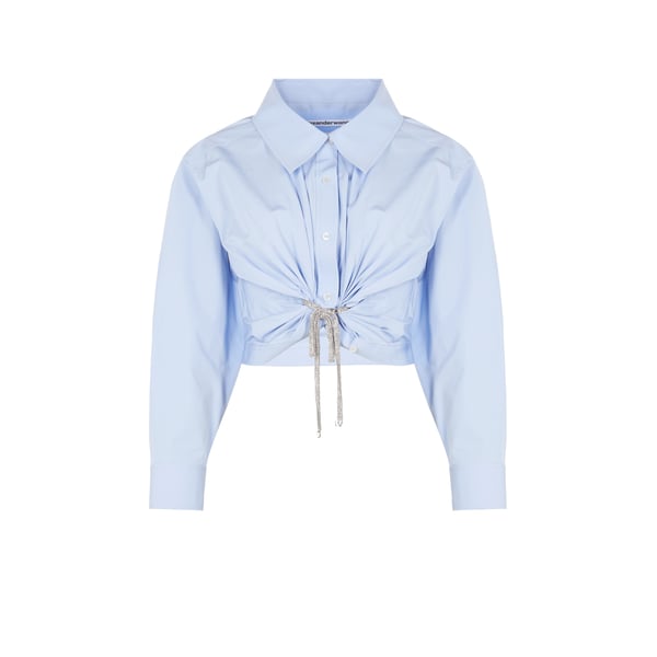 Chemise courte en coton