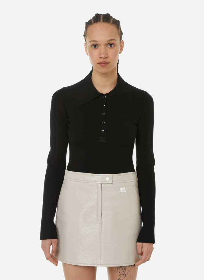 Long-sleeved polo shirt COURRÈGES