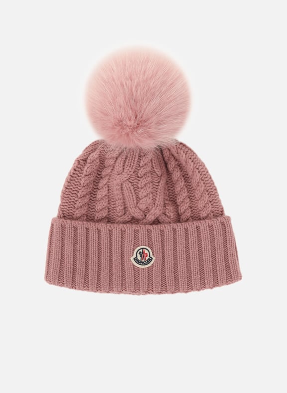 VIRGIN WOOL AND CASHMERE BEANIE MONCLER for WOMEN Printemps