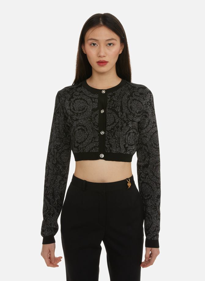 Cropped patterned cardigan  VERSACE