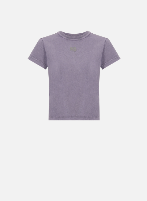 Purple cotton T-shirtALEXANDER WANG 