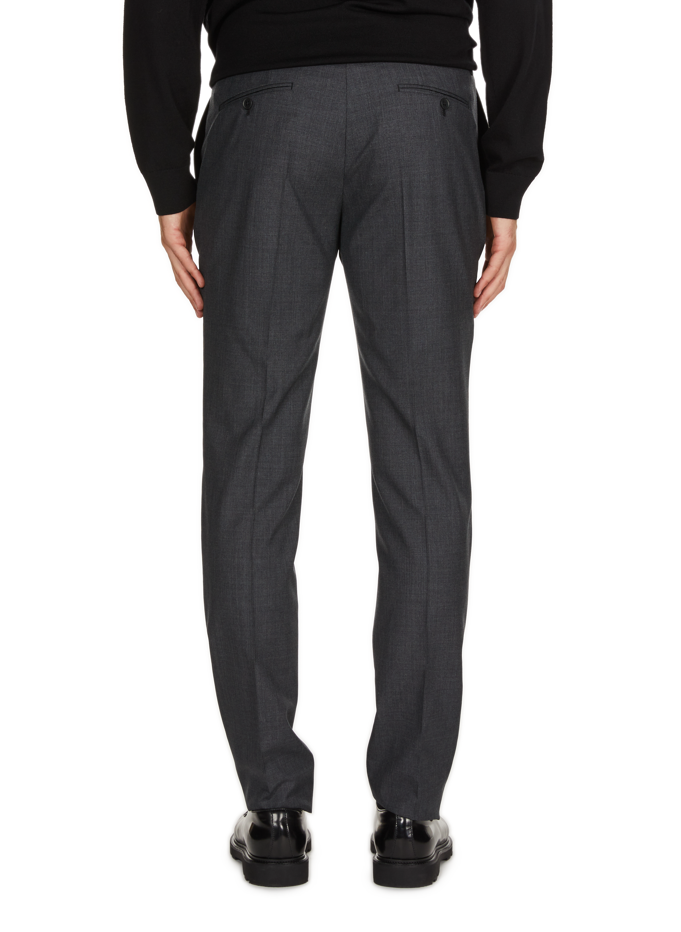 Slim-fit wool trousers  SAISON 1865 Grey