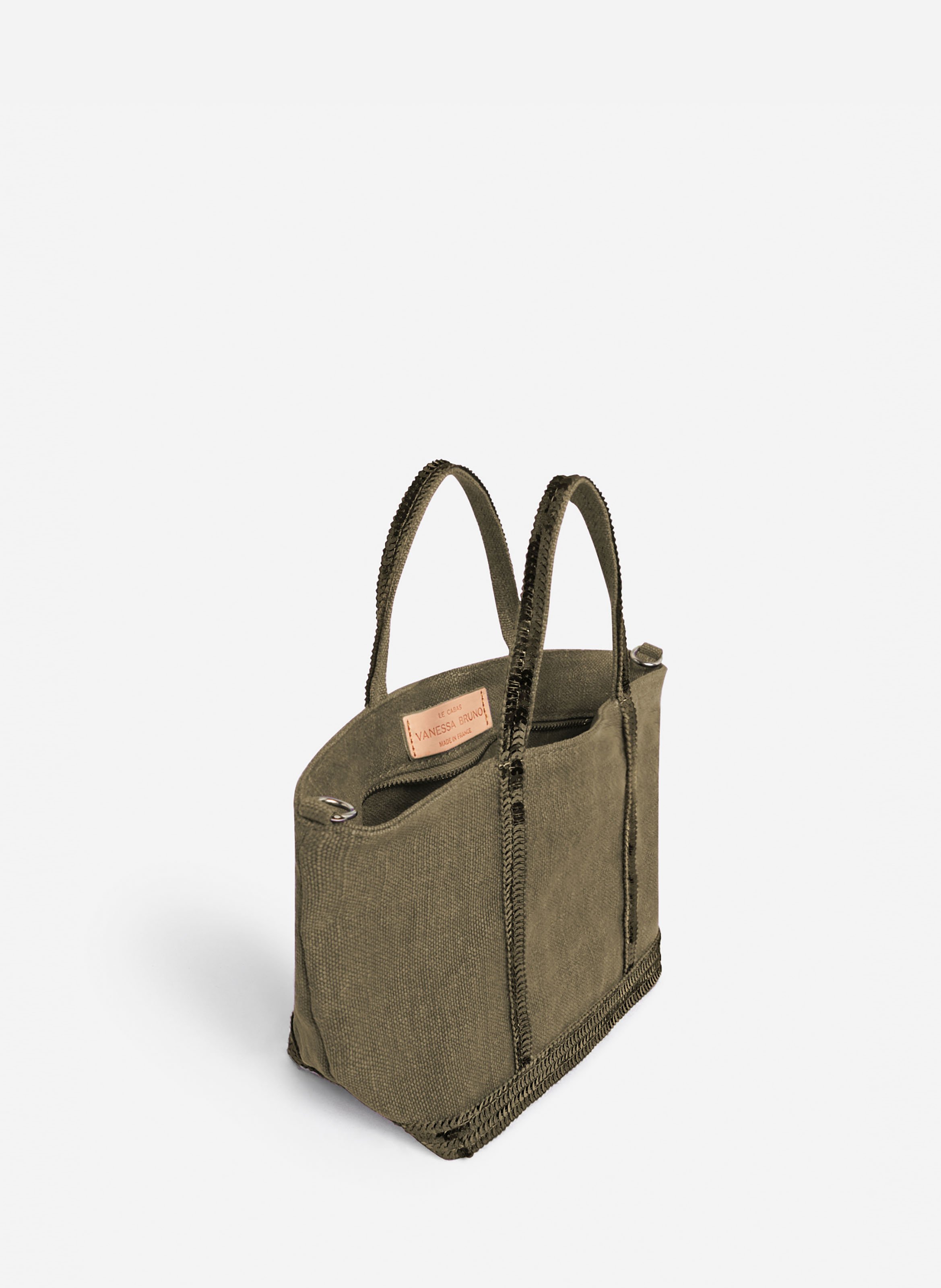 Cabas xs en lin VANESSA BRUNO Kaki