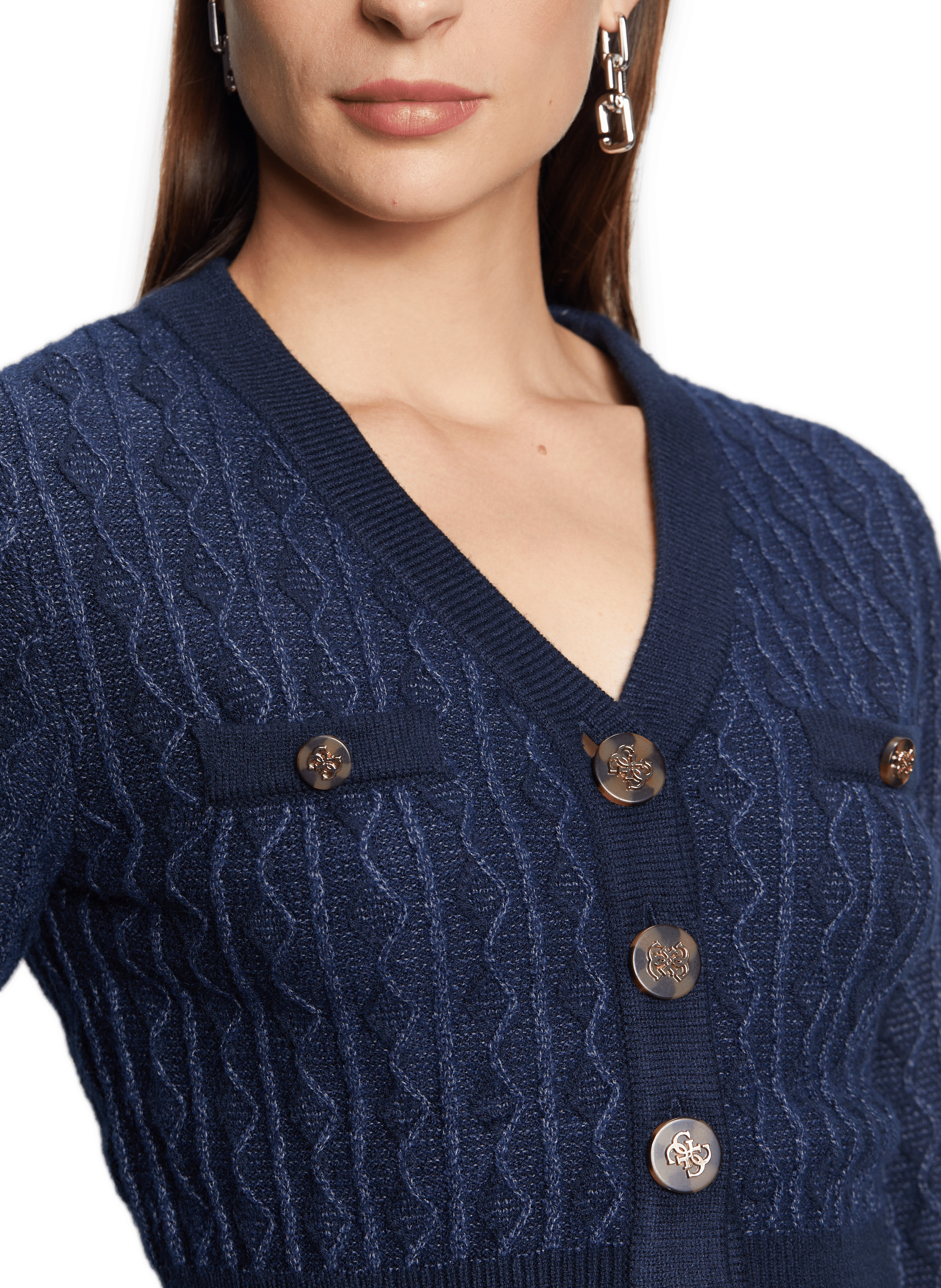 Boucles d'oreille maillons  MARC JACOBS Argent