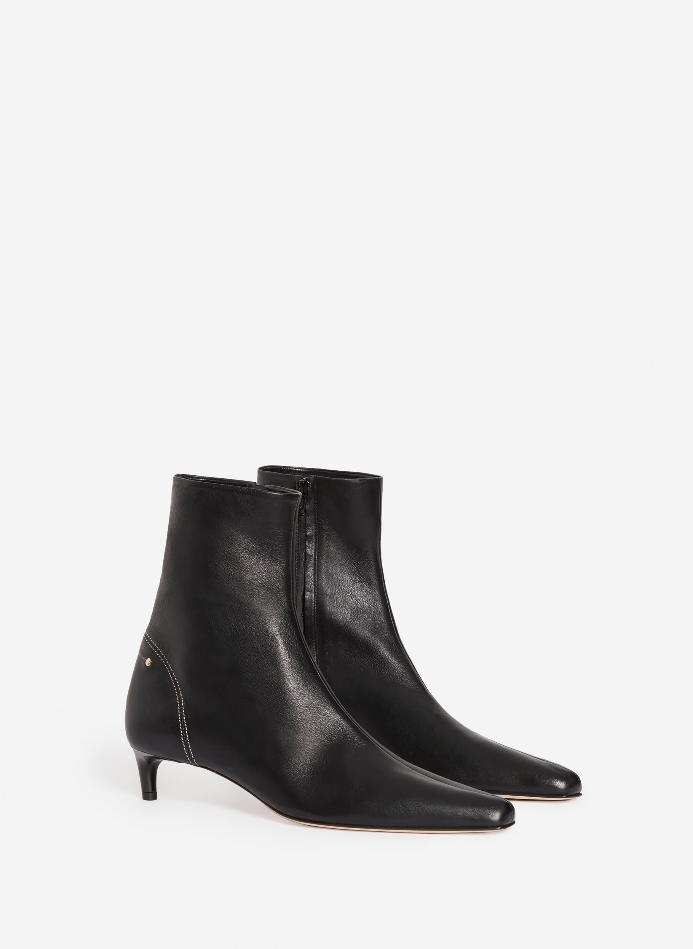 Bottines cuir noir daily VANESSA BRUNO Noir