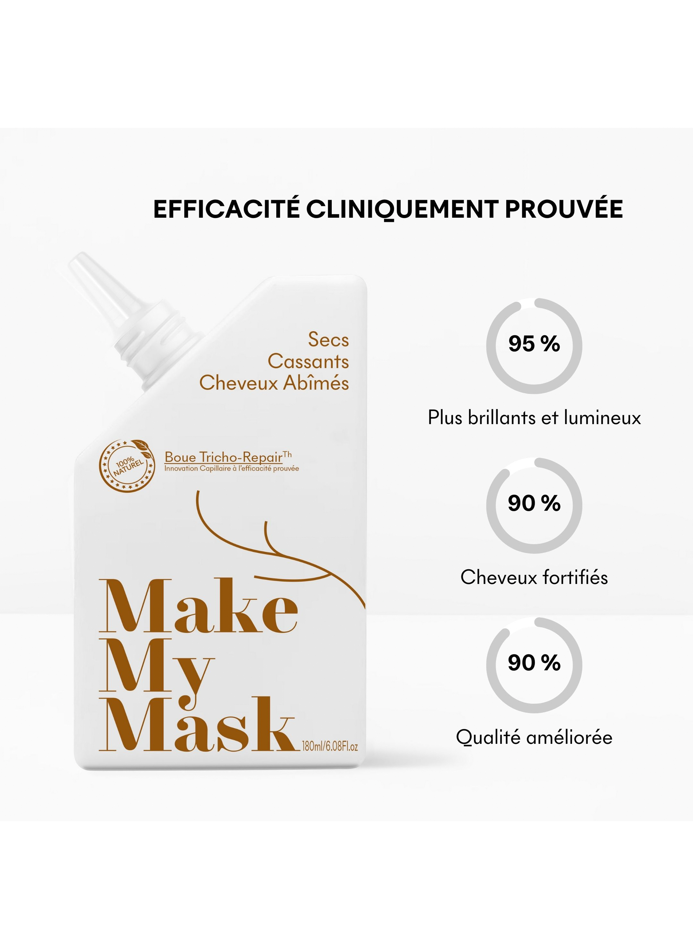 Boue Tricho-Repair - Cheveux abimés MAKE MY MASK No color