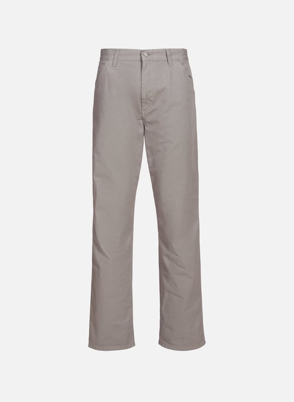 Pantalon Single Knee en coton Gris by CARHARTT WIP CARHARTT WIP Pantalon Single Knee en coton Gris