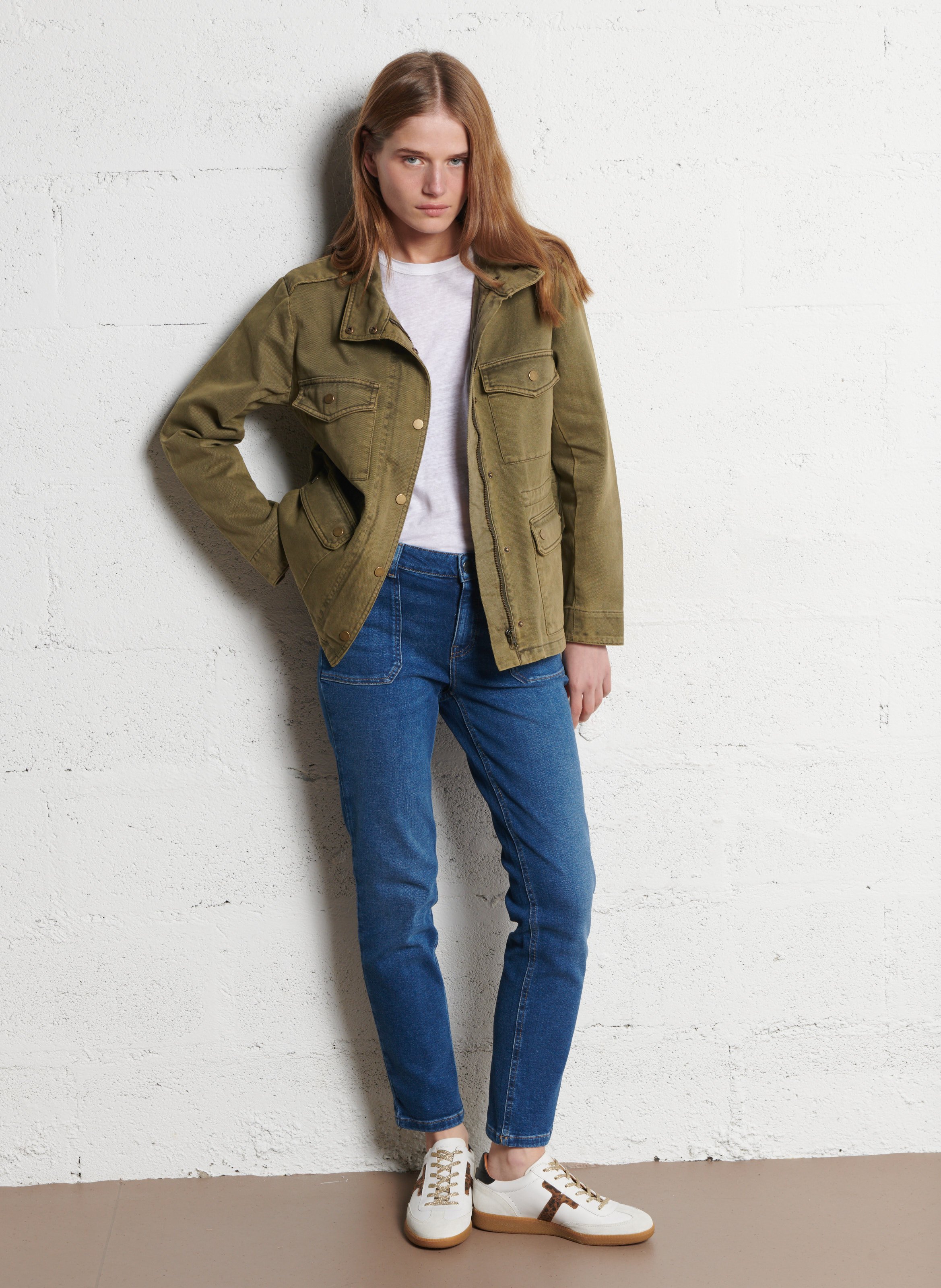 Jean droit en coton organique et recyclé nalla MAISON 123 Bleu