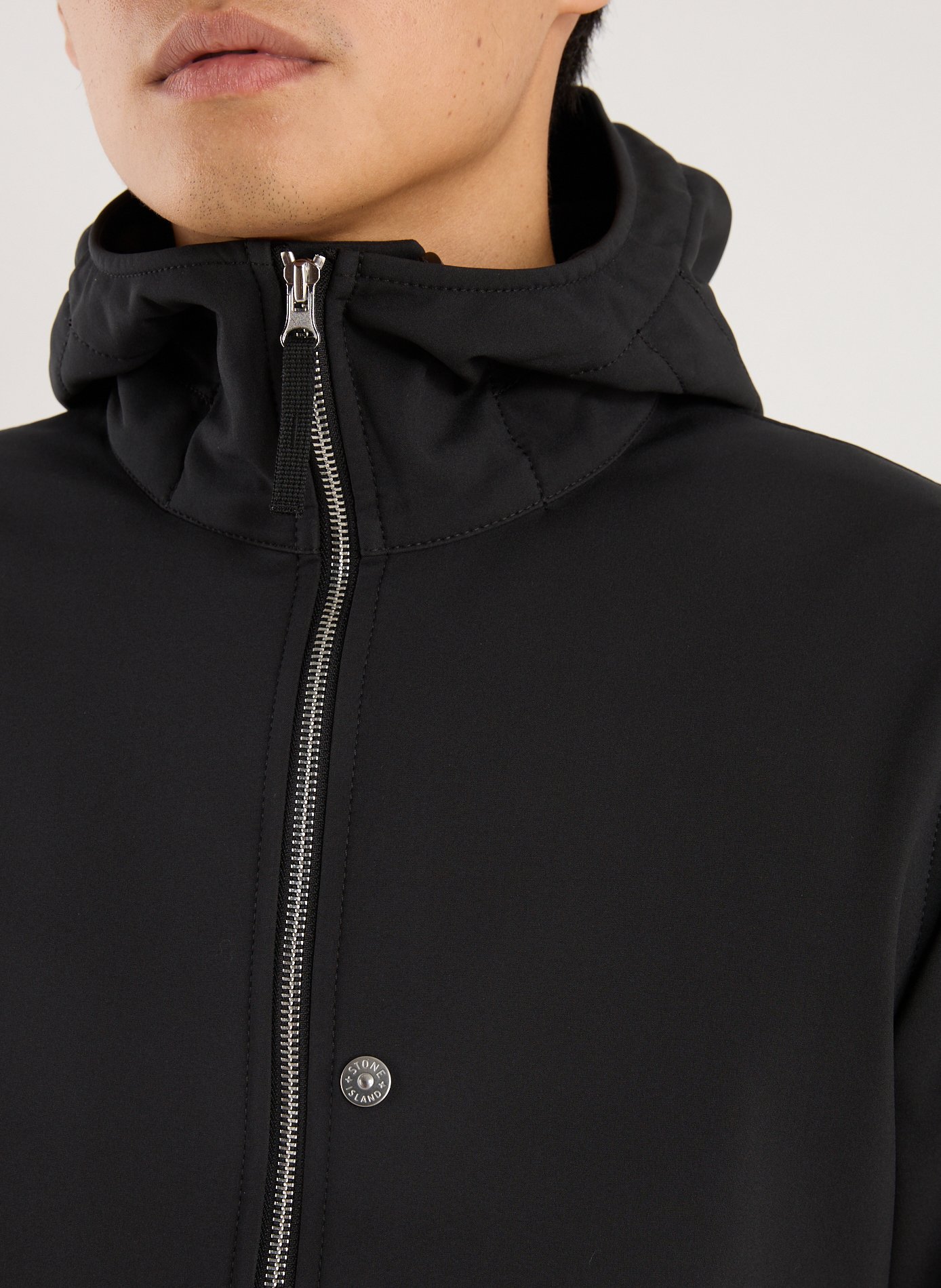 Blouson à capuche STONE ISLAND Noir